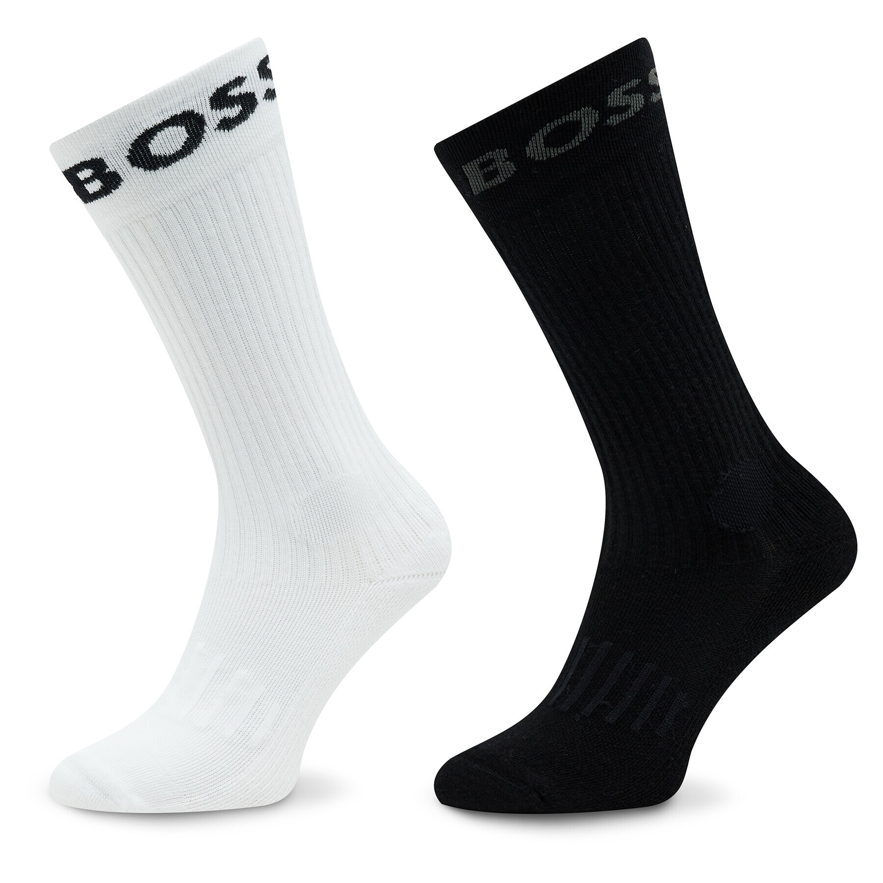 Boss Set de 2 perechi de șosete lungi pentru bărbați 50467707 Negru - Pled.ro