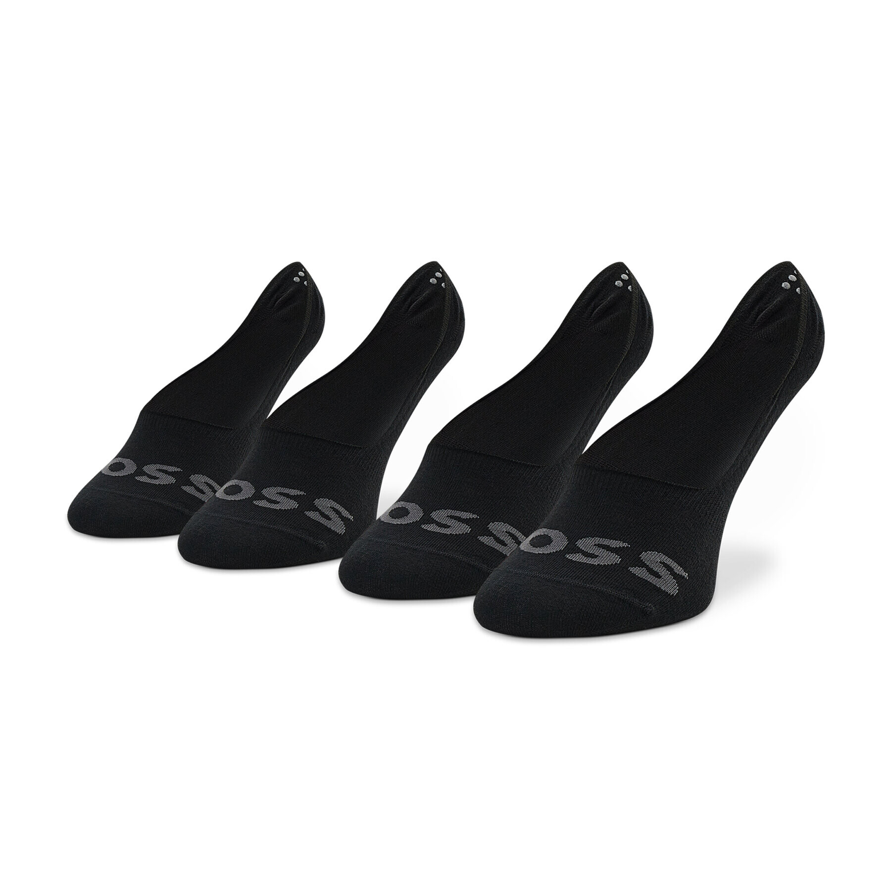 Boss Set de 2 perechi de șosete scurte pentru bărbați Logo 50477866 Negru - Pled.ro