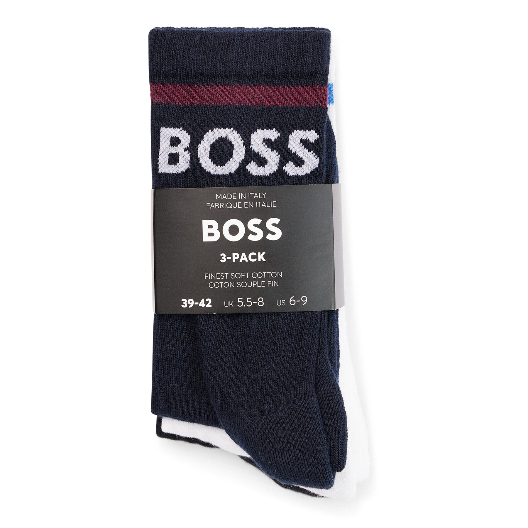 Boss Set de 3 perechi de șosete scurte pentru bărbați 50469371 Colorat - Pled.ro