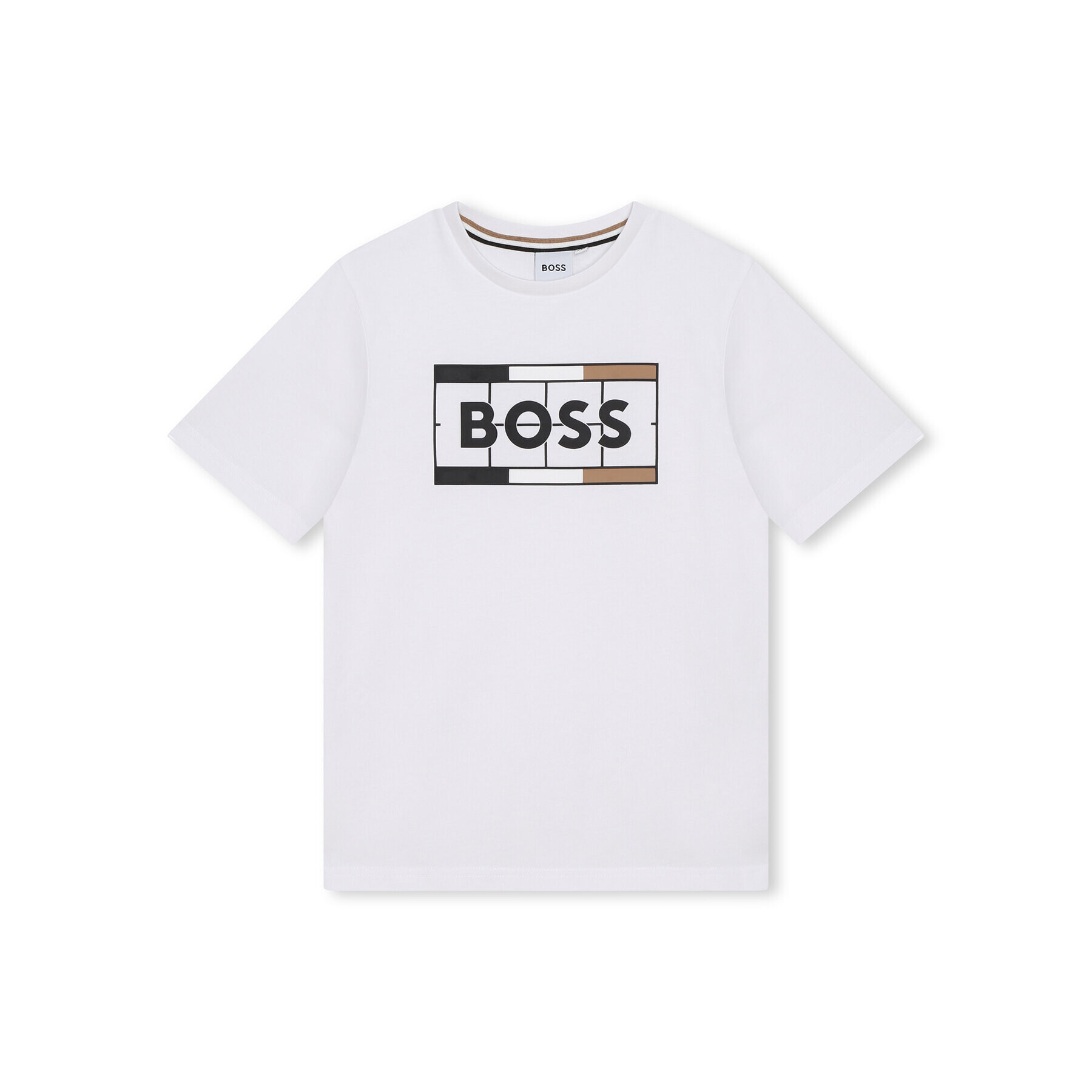 Boss Set tricou și pantaloni scurți sport J28111 D Alb Regular Fit - Pled.ro