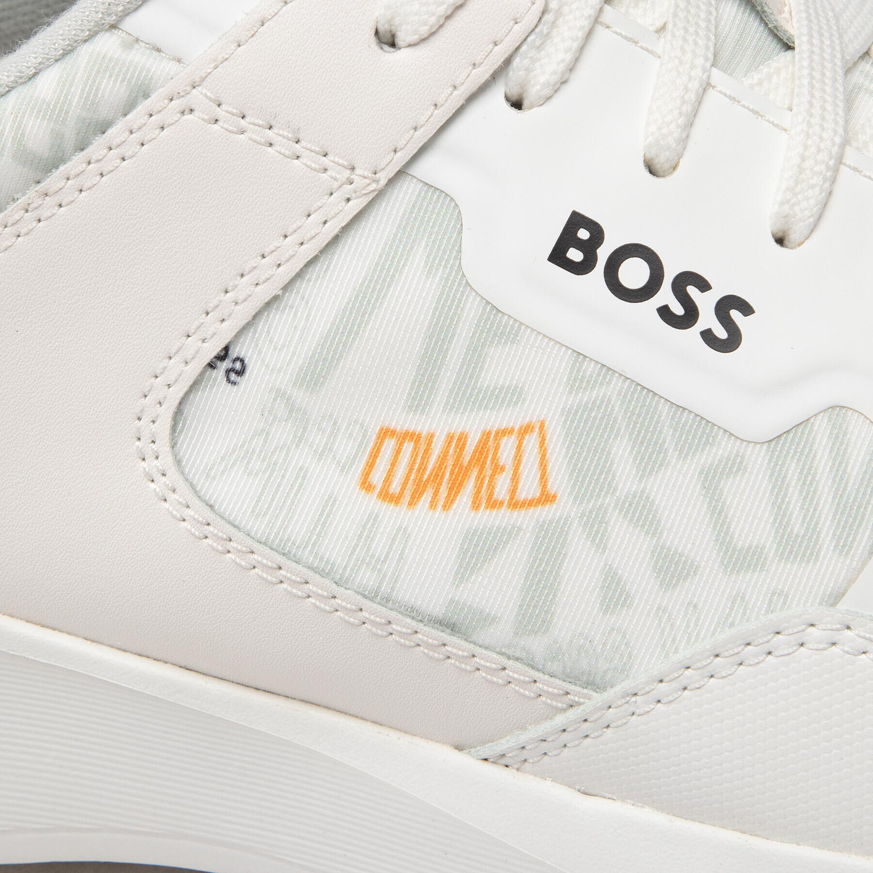 Boss Sneakers Dean Runn 50480558 10245572 01 Alb - Pled.ro