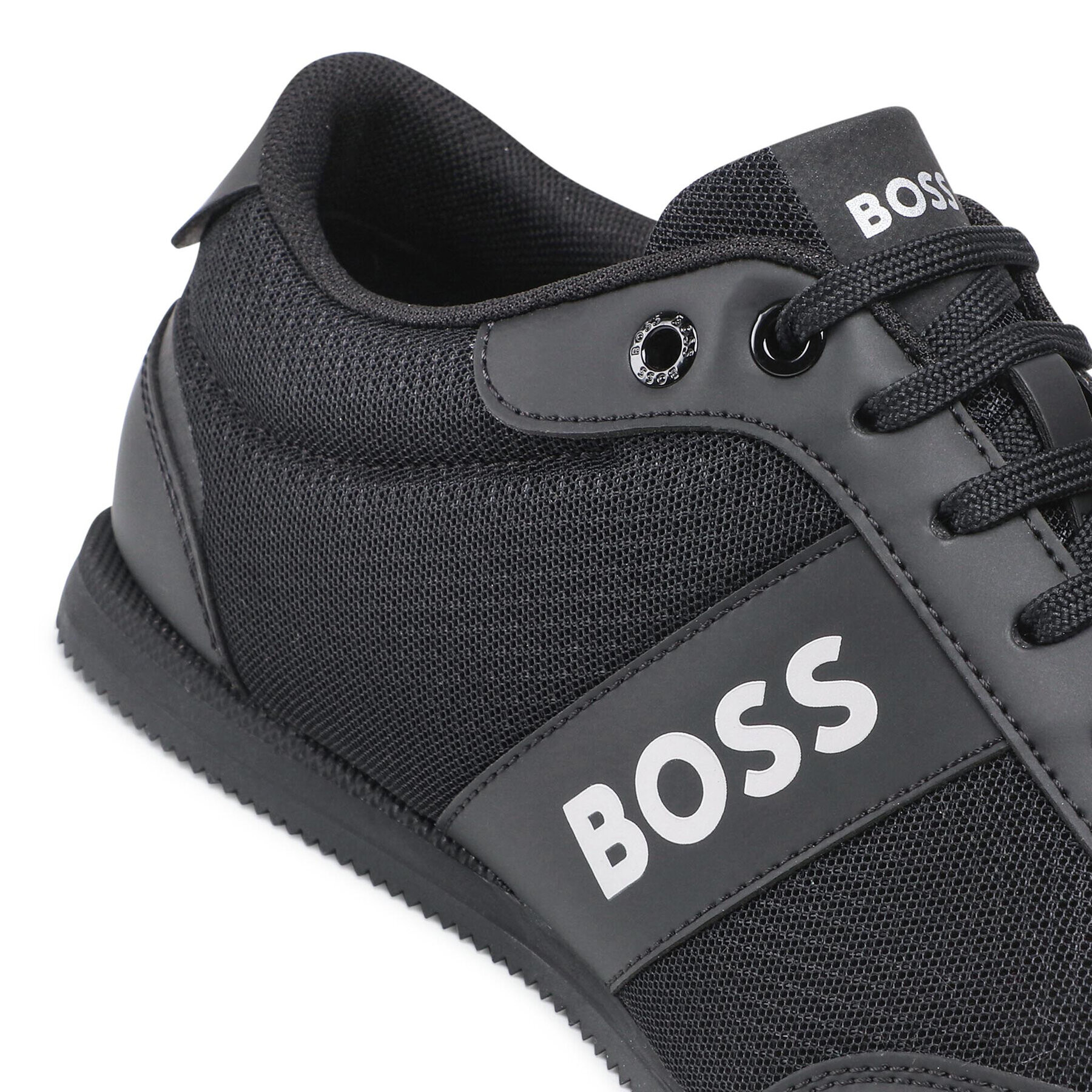 Boss Sneakers Rushman Low 50470180 10199225 01 Negru - Pled.ro