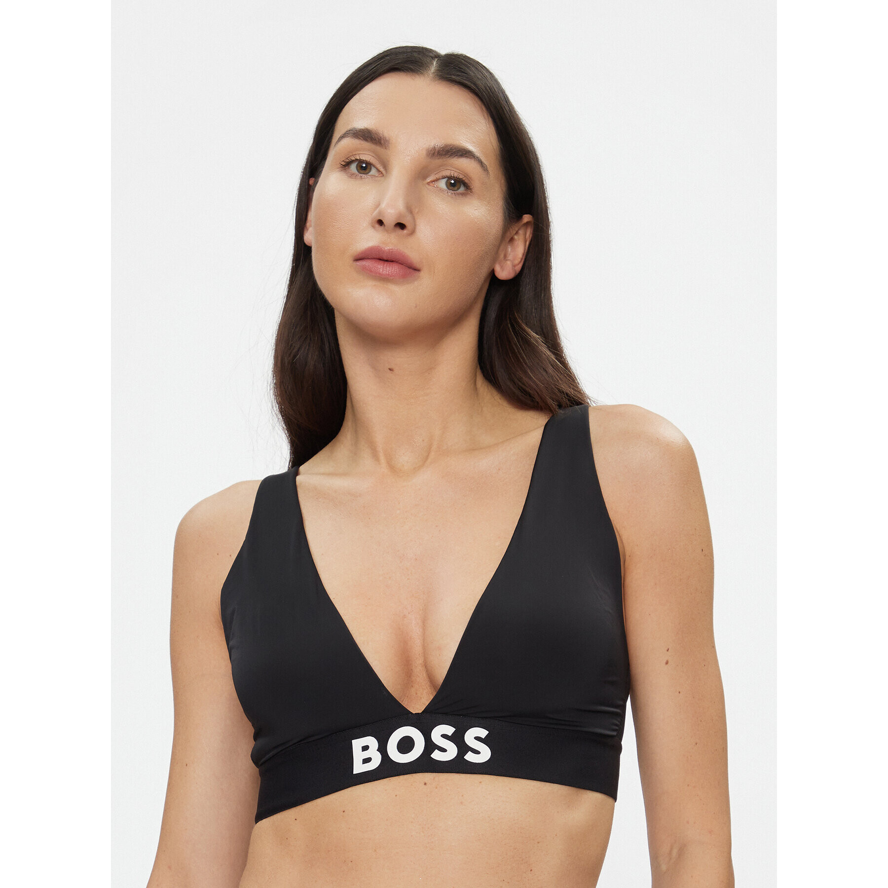 Boss Sutien Bralette Triangle Padded Stmt 50497878 Negru - Pled.ro