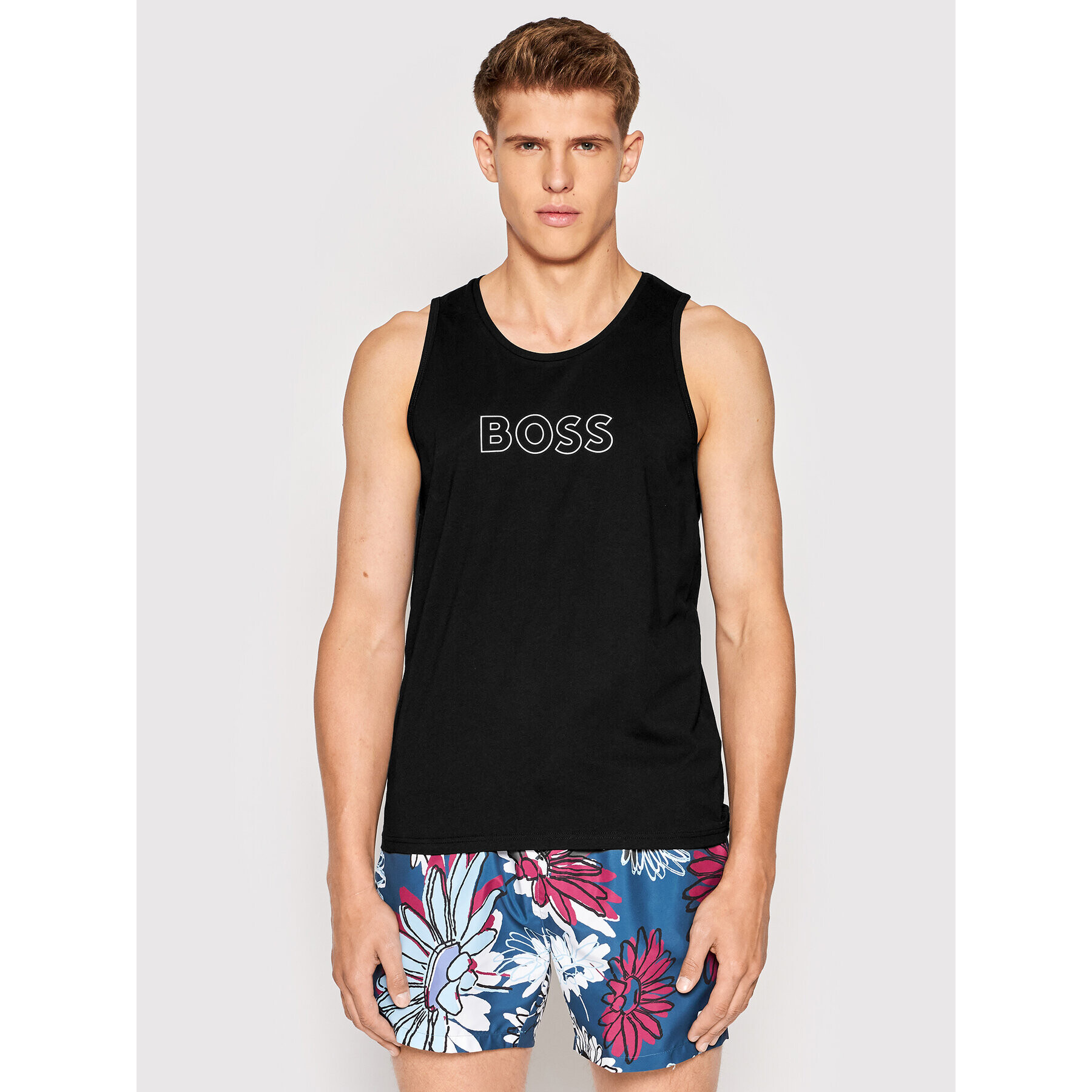 Boss Tank top Beach 50469301 Negru Regular Fit - Pled.ro