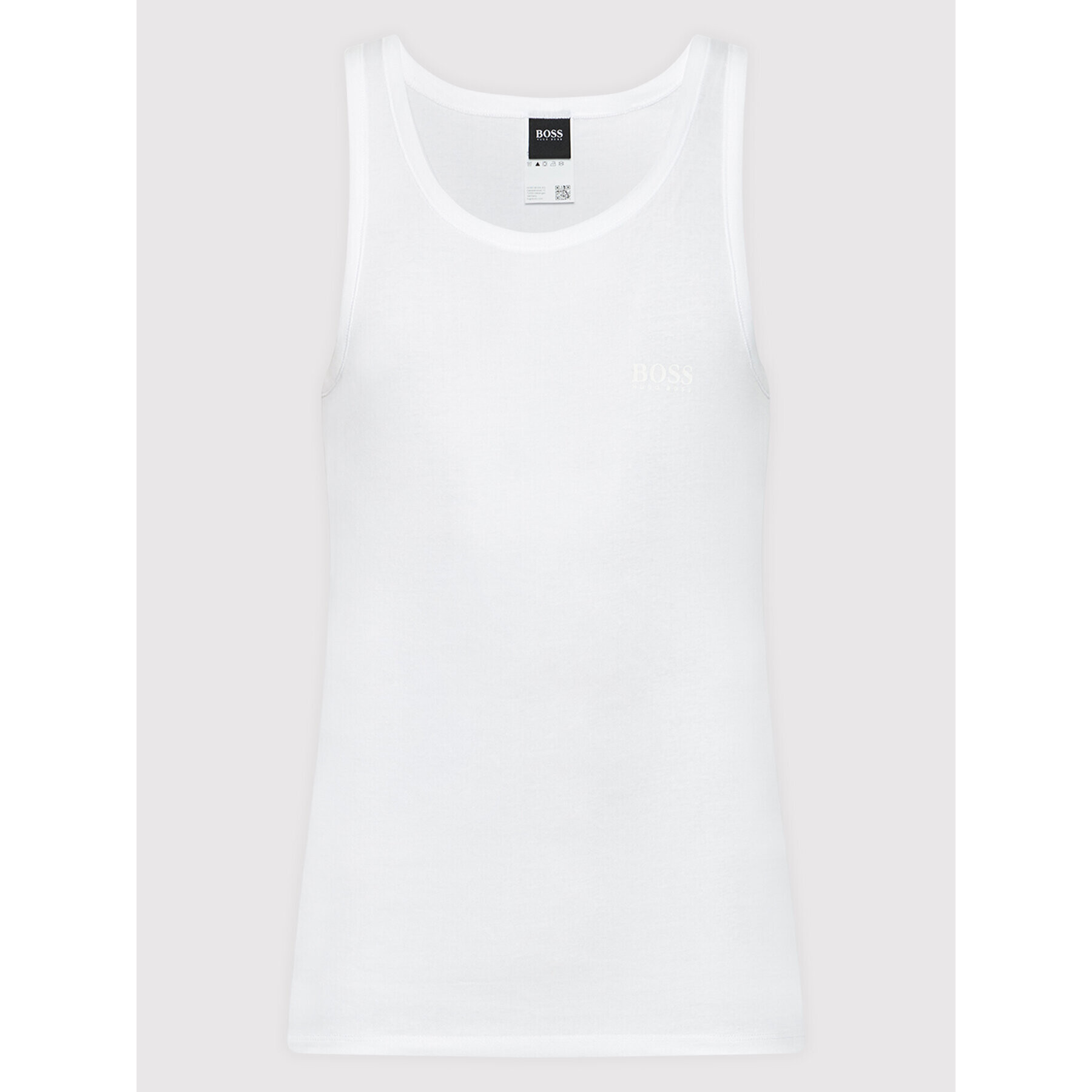 Boss Tank top Original 50377696 Alb Regular Fit - Pled.ro