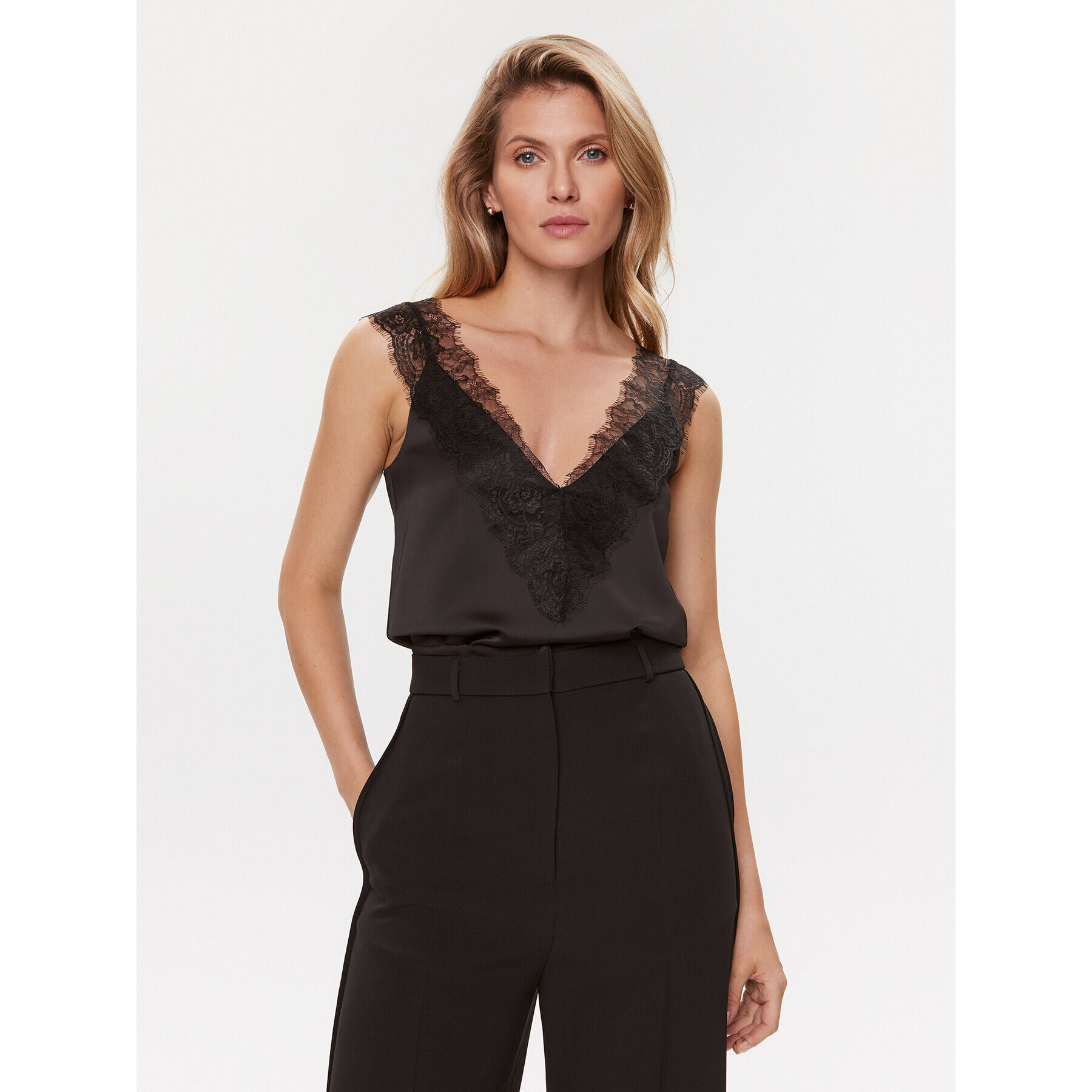 Boss Top Belinga 50502575 Negru Regular Fit - Pled.ro