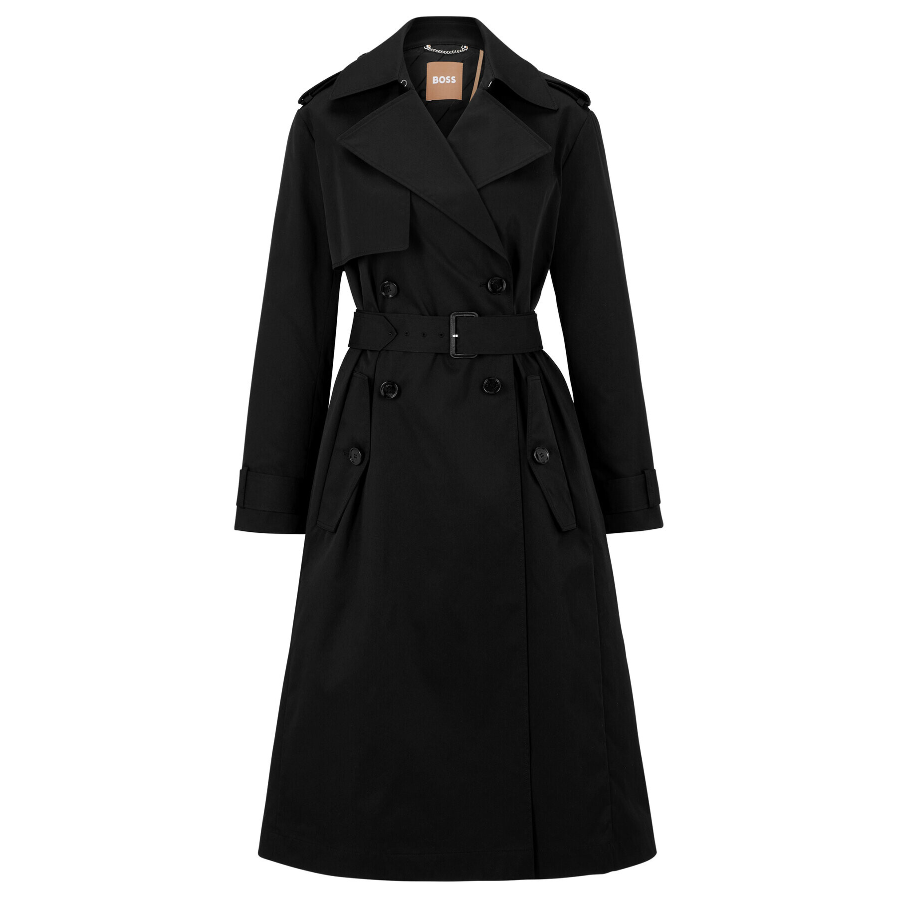 Boss Trench 50489153 Negru Regular Fit - Pled.ro