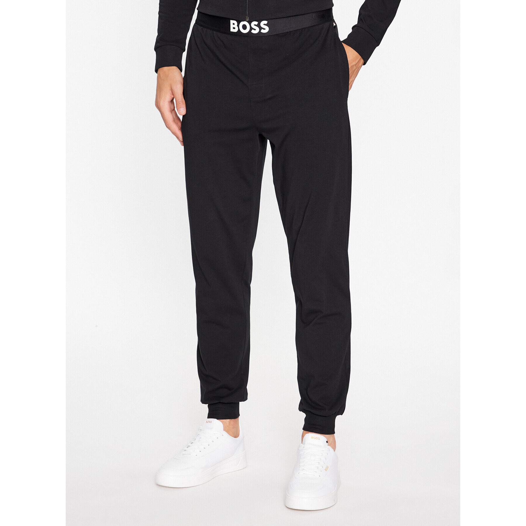 Boss Trening Long Set Stmt 50502755 Negru Regular Fit - Pled.ro