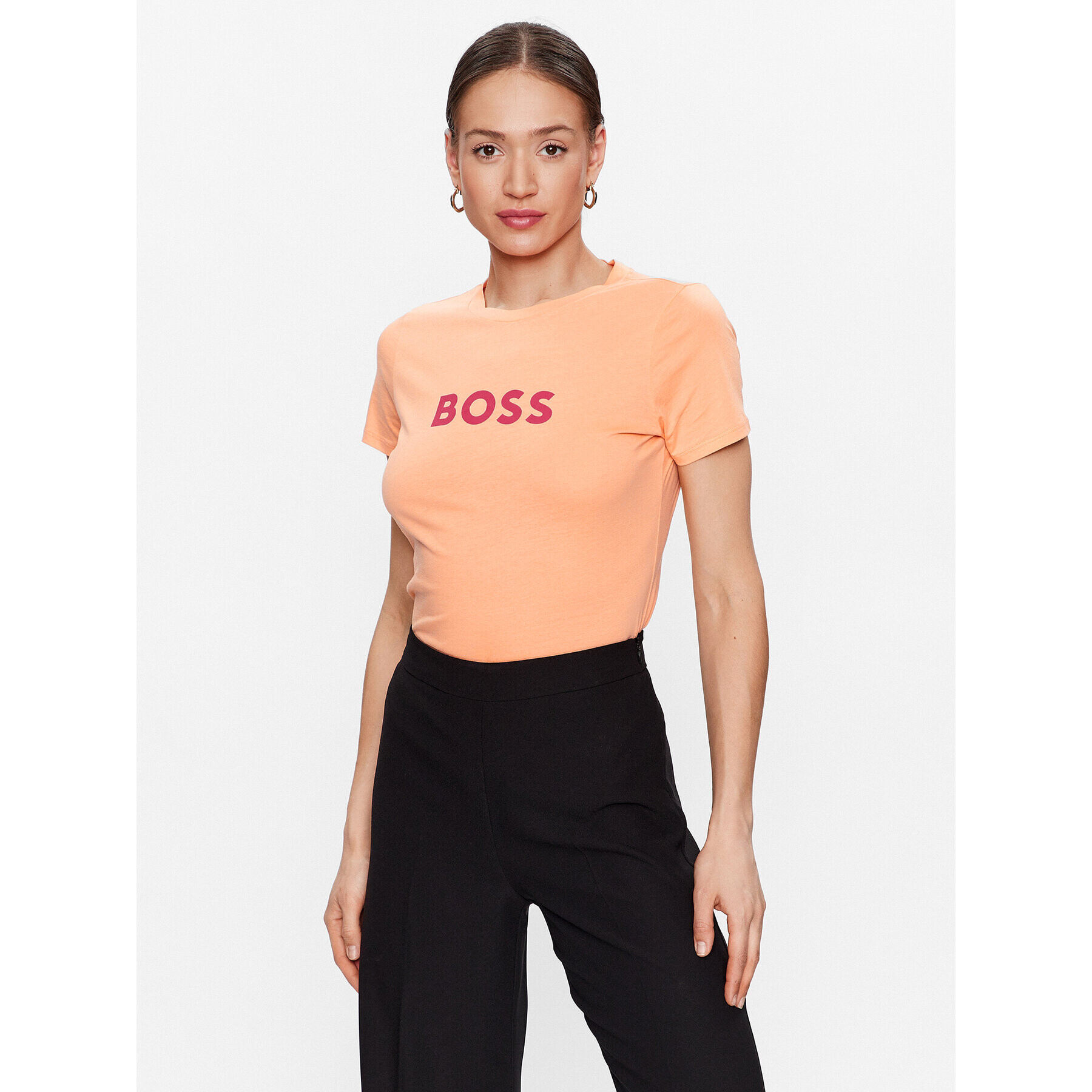 Boss Tricou 50468356 Portocaliu Regular Fit - Pled.ro