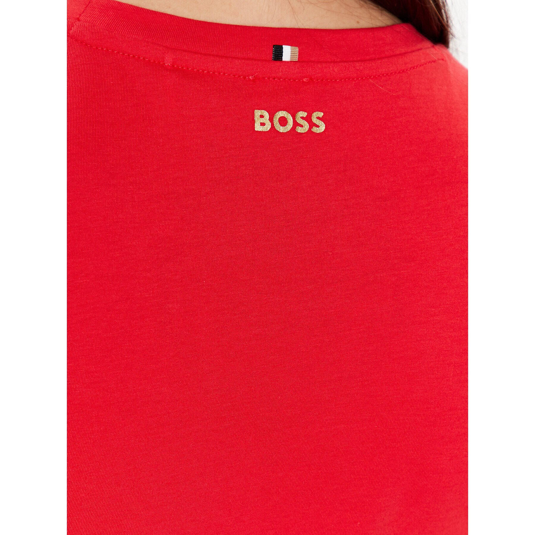 Boss Tricou 50484941 Roșu Slim Fit - Pled.ro