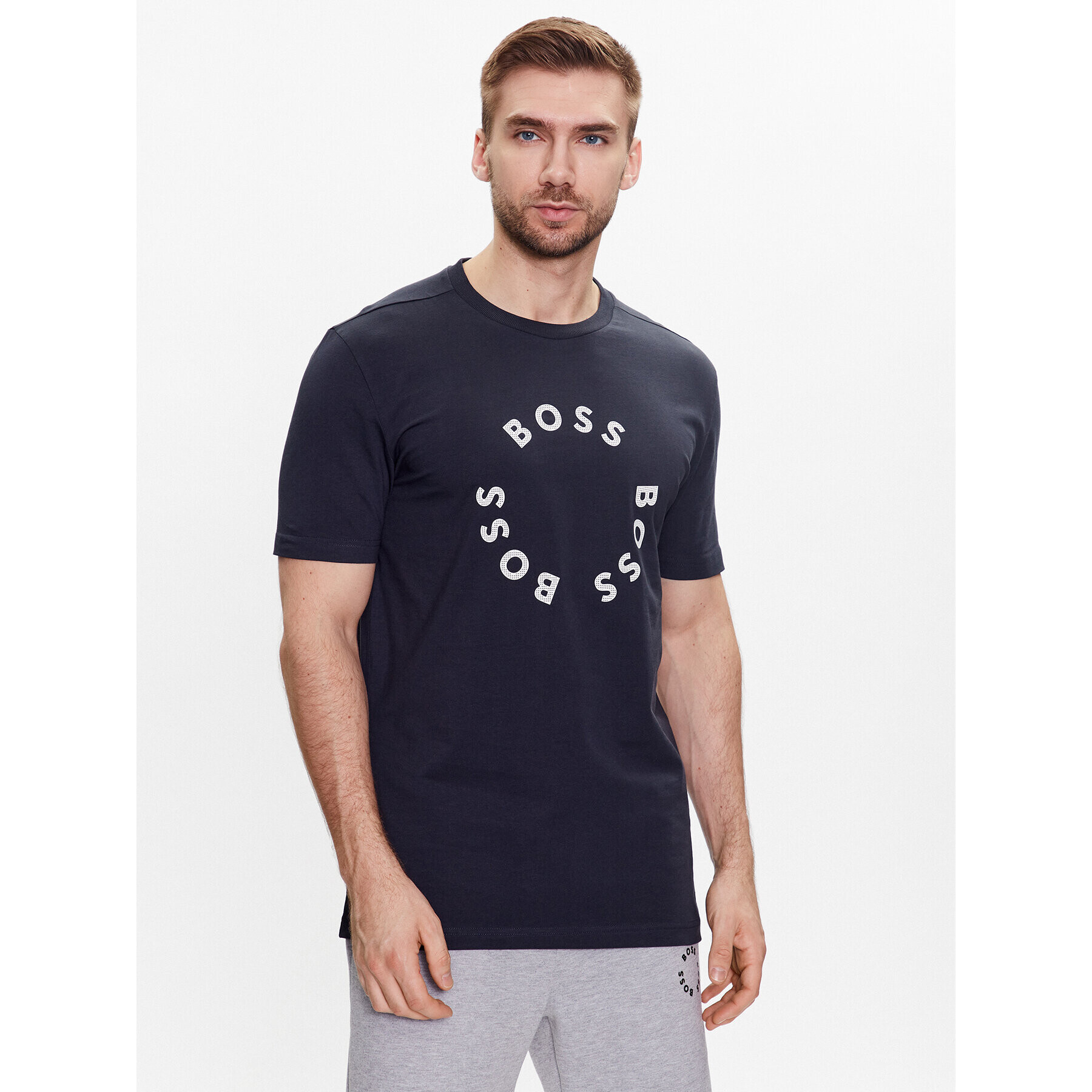 Boss Tricou 50488831 Albastru Regular Fit - Pled.ro