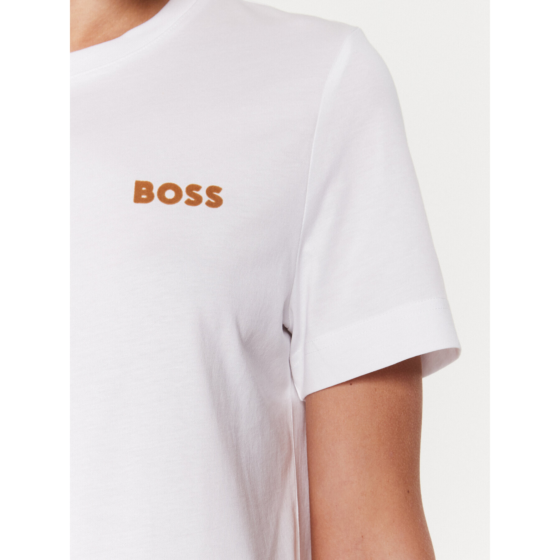 Boss Tricou 50489525 Alb Regular Fit - Pled.ro