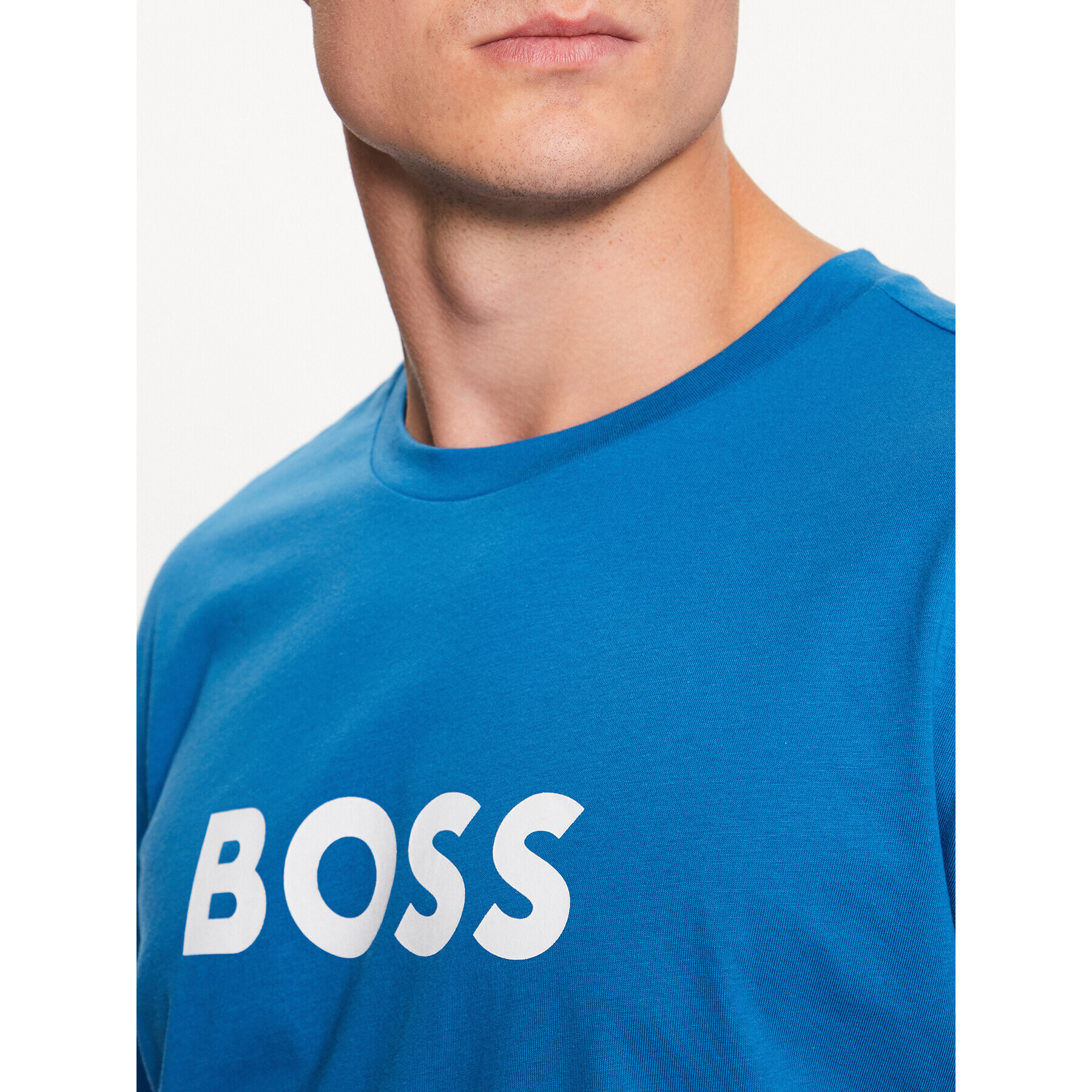 Boss Tricou 50491706 Albastru Regular Fit - Pled.ro