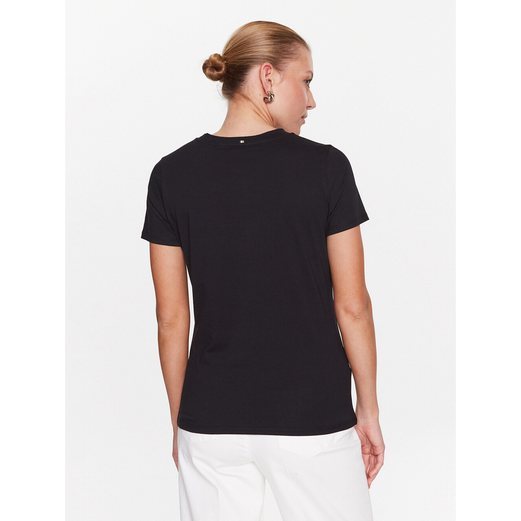 Boss Tricou 50492743 Negru Slim Fit - Pled.ro