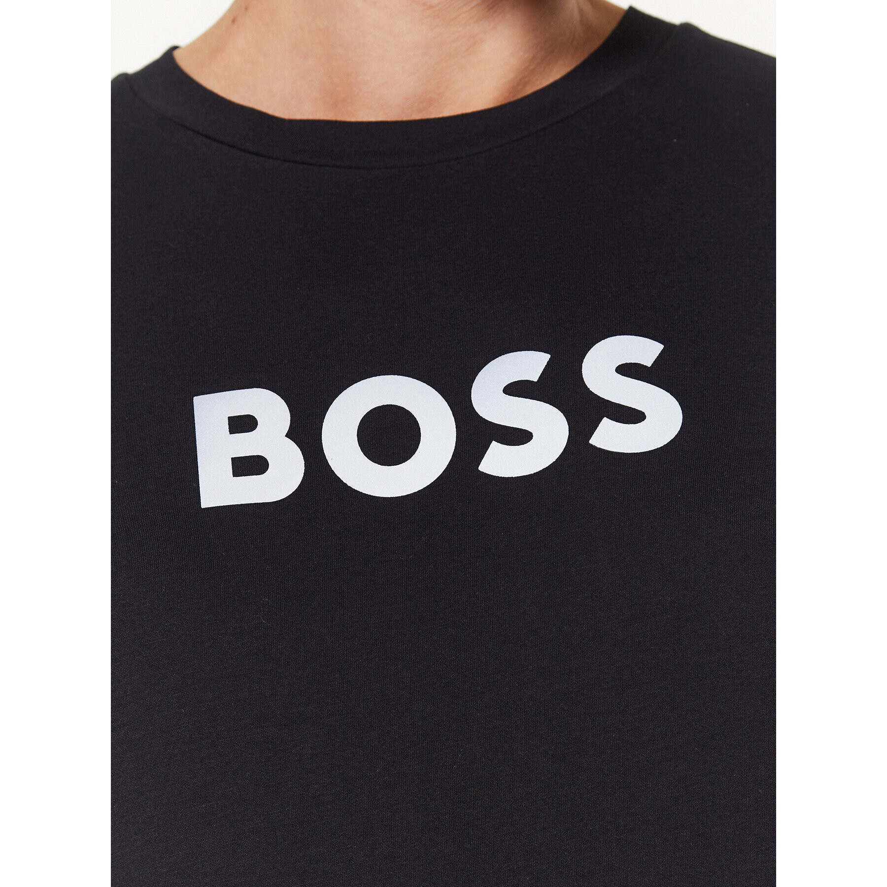 Boss Tricou 50492743 Negru Slim Fit - Pled.ro