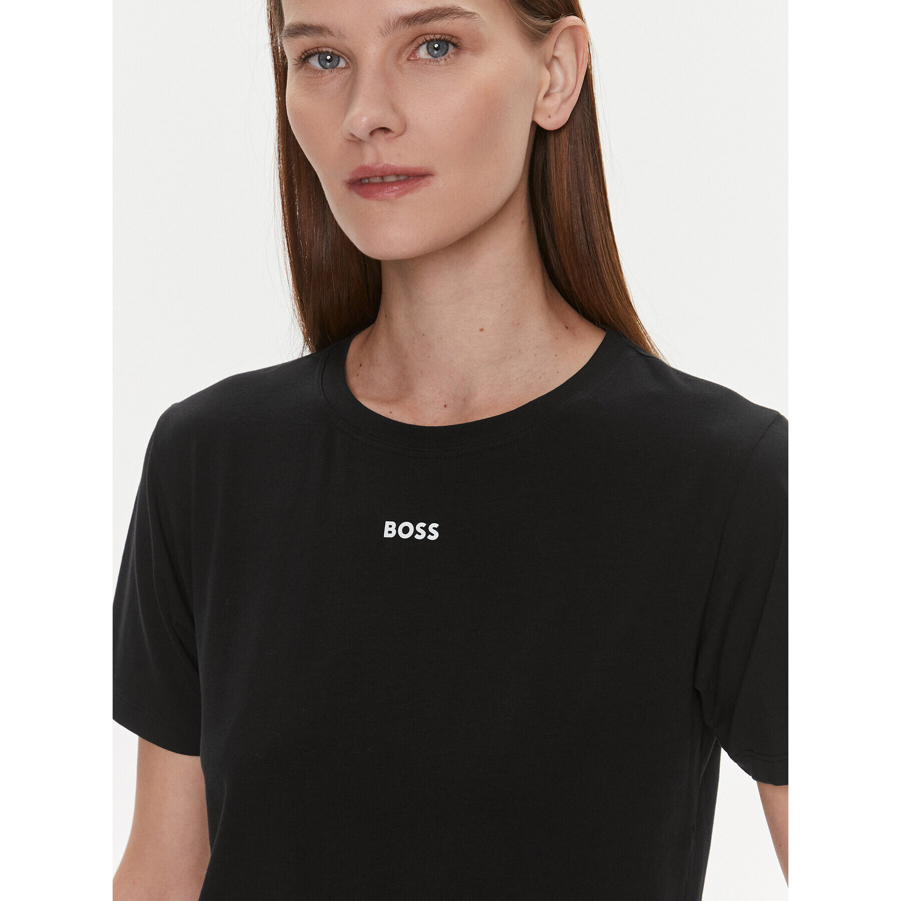 Boss Tricou 50510322 Negru Regular Fit - Pled.ro