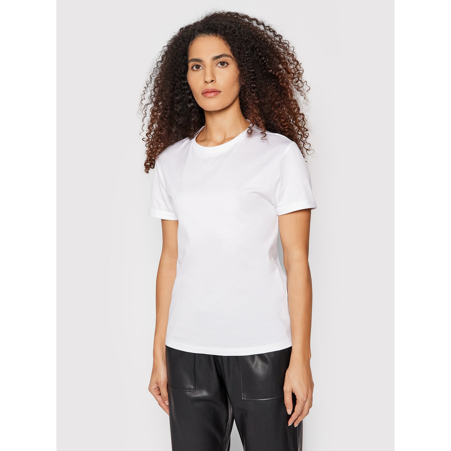 Boss Tricou C_Elinea1 50455086 Alb Regular Fit - Pled.ro