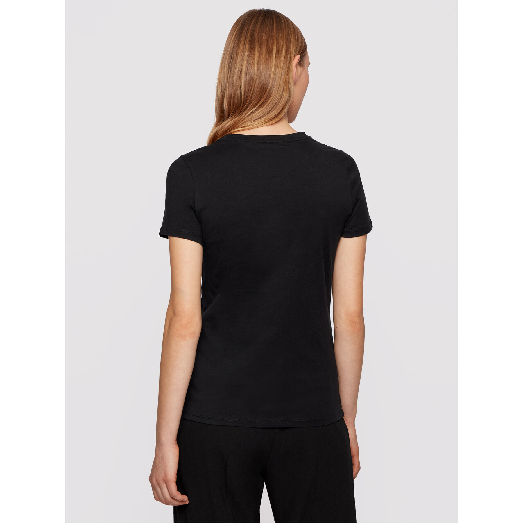 Boss Tricou C_Eloga1 50448512 Negru Regular Fit - Pled.ro