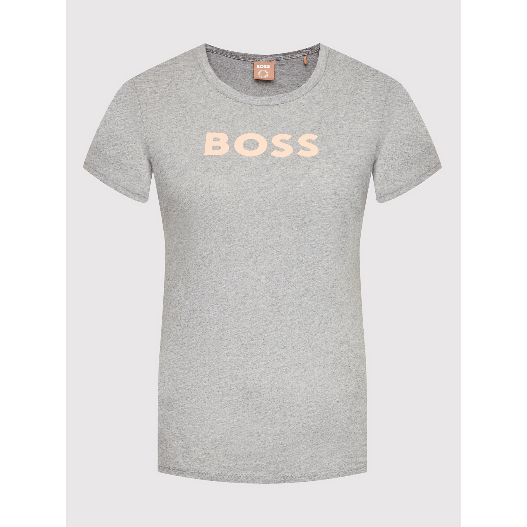 Boss Tricou C_Elogo_7 50472255 Gri Regular Fit - Pled.ro