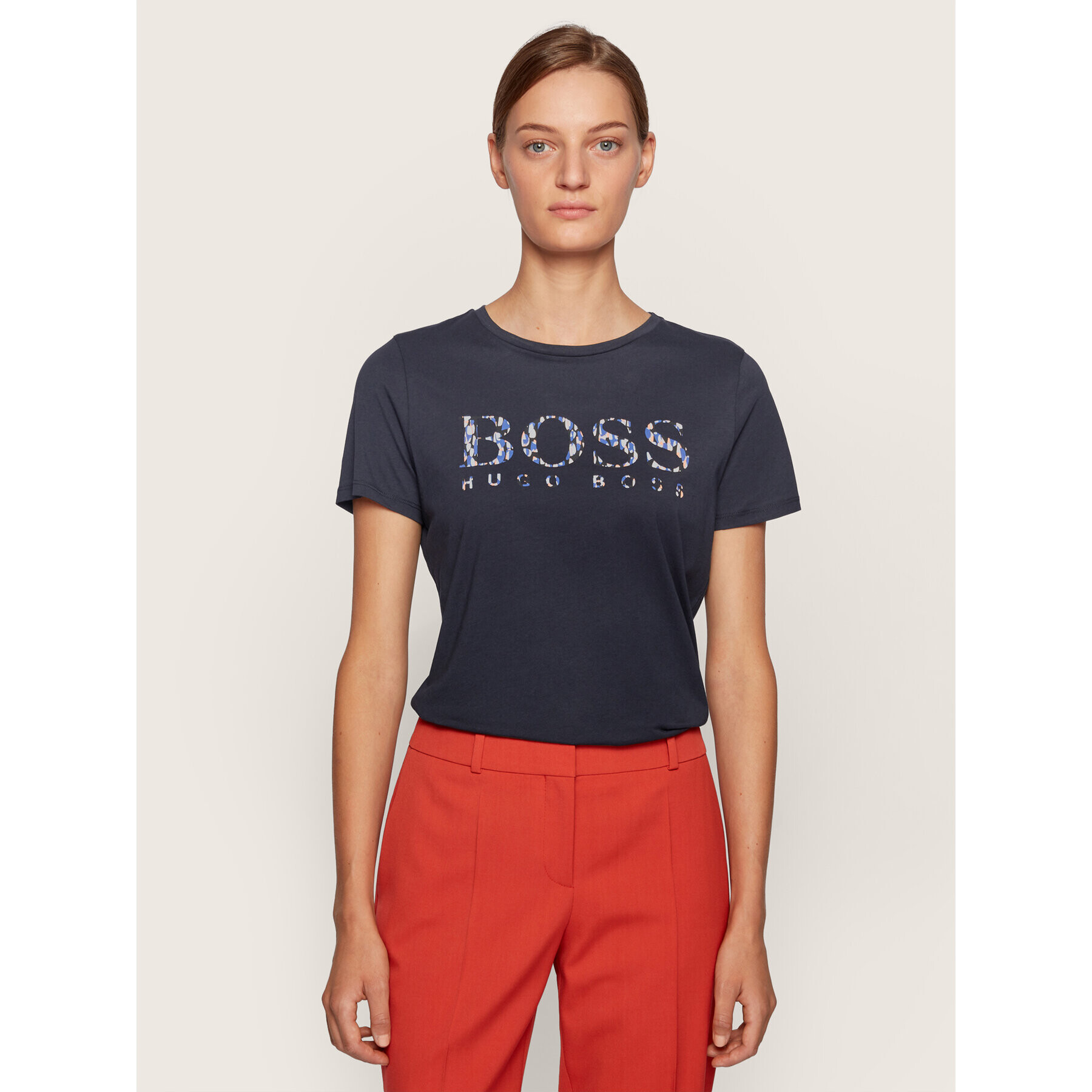 Boss Tricou C_Elogo_Ecom 50443073 Bleumarin Regular Fit - Pled.ro