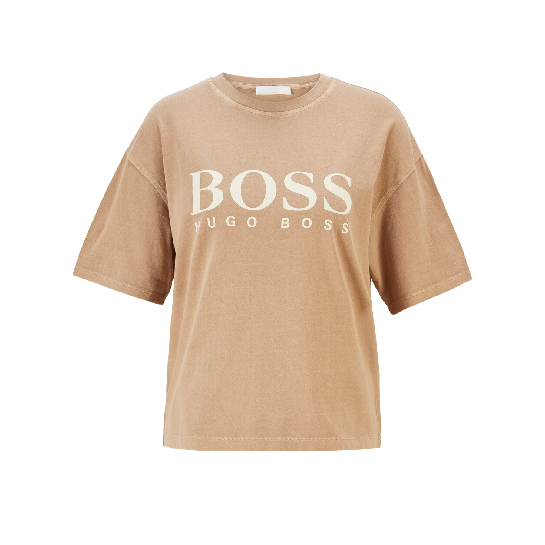 Boss Tricou C_Evina_Active 50457388 Bej Relaxed Fit - Pled.ro