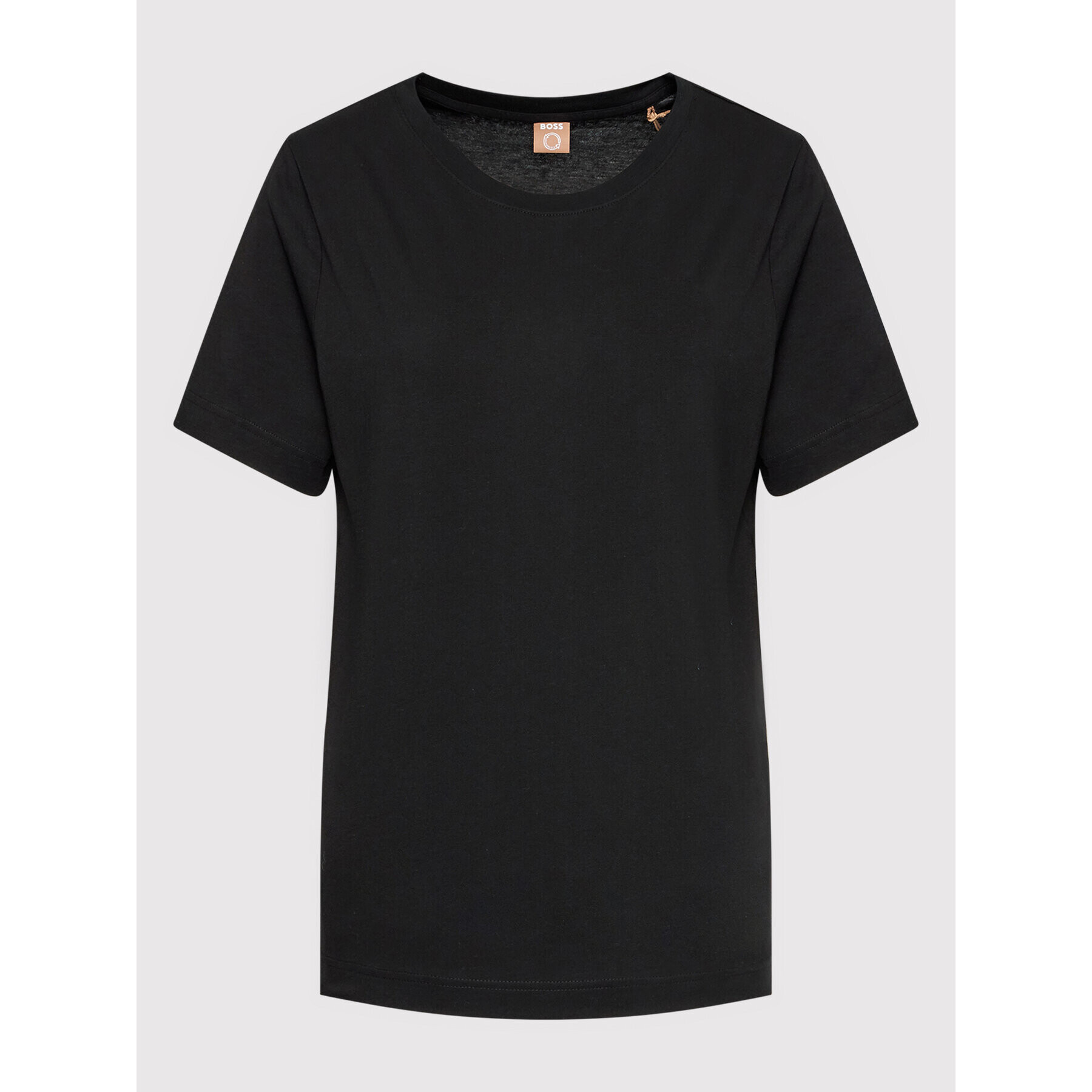 Boss Tricou Ecosa 50457259 Negru Regular Fit - Pled.ro