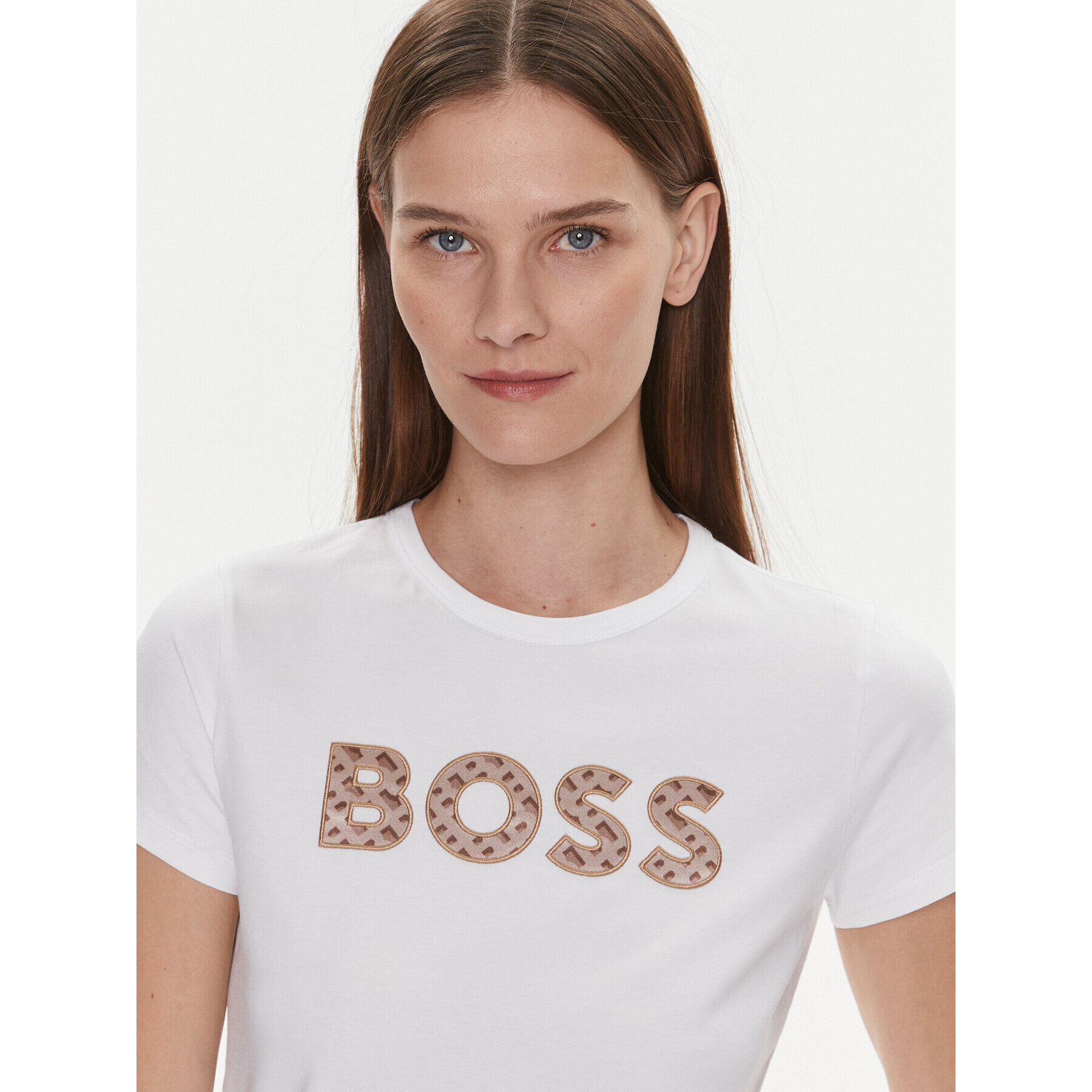 Boss Tricou Eventsa4 50508498 Bej Regular Fit - Pled.ro