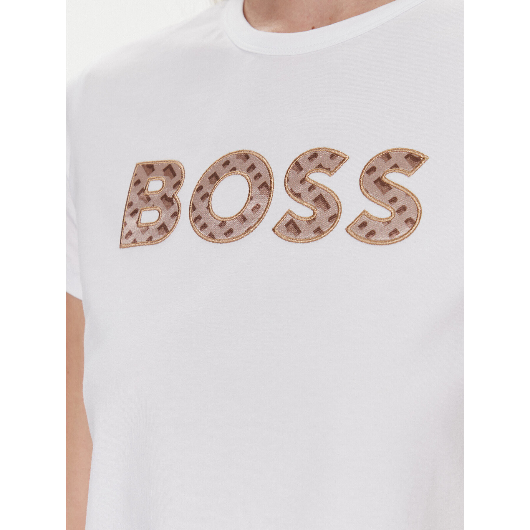 Boss Tricou Eventsa4 50508498 Bej Regular Fit - Pled.ro