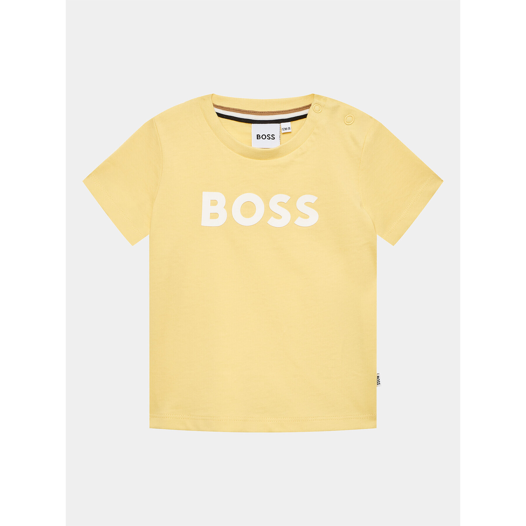 Boss Tricou J05999 S Galben Regular Fit - Pled.ro