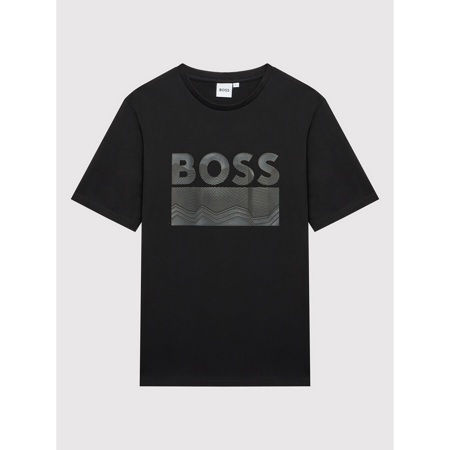 Boss Tricou J25M02 M Negru Regular Fit - Pled.ro