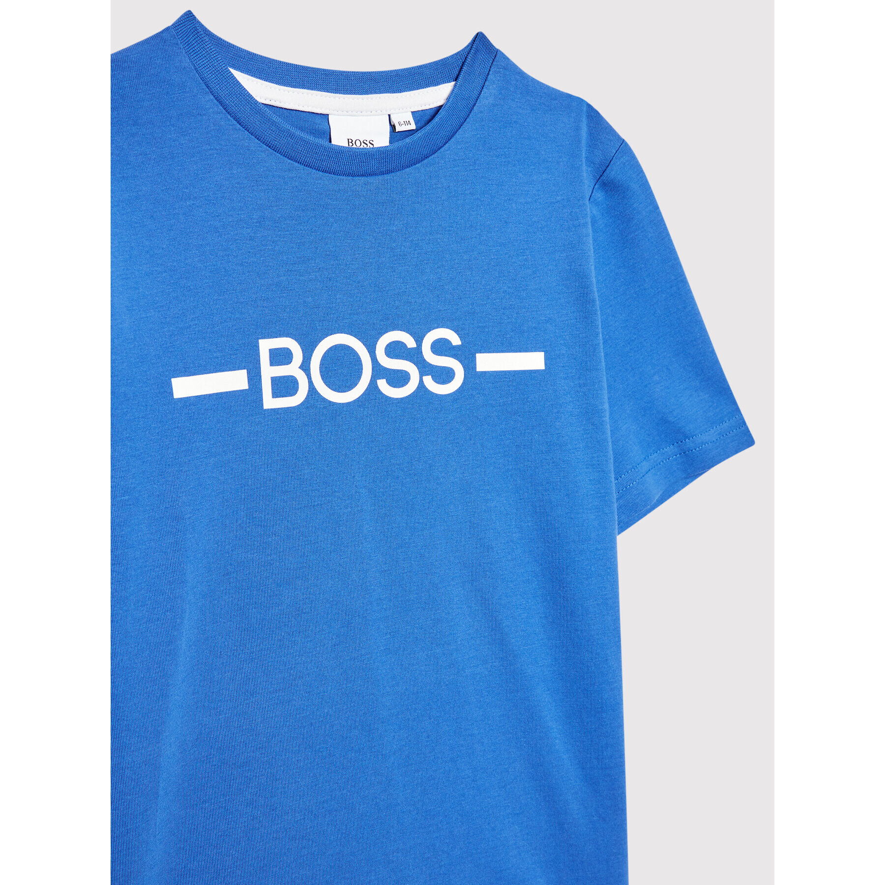 Boss Tricou J25N29 S Albastru Regular Fit - Pled.ro