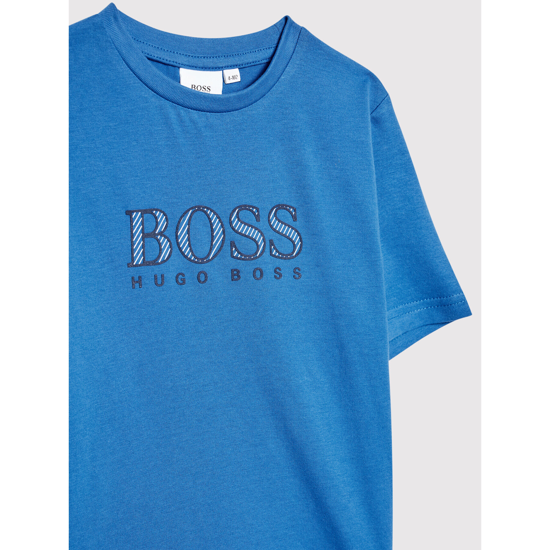 Boss Tricou J25N30 D Albastru Regular Fit - Pled.ro