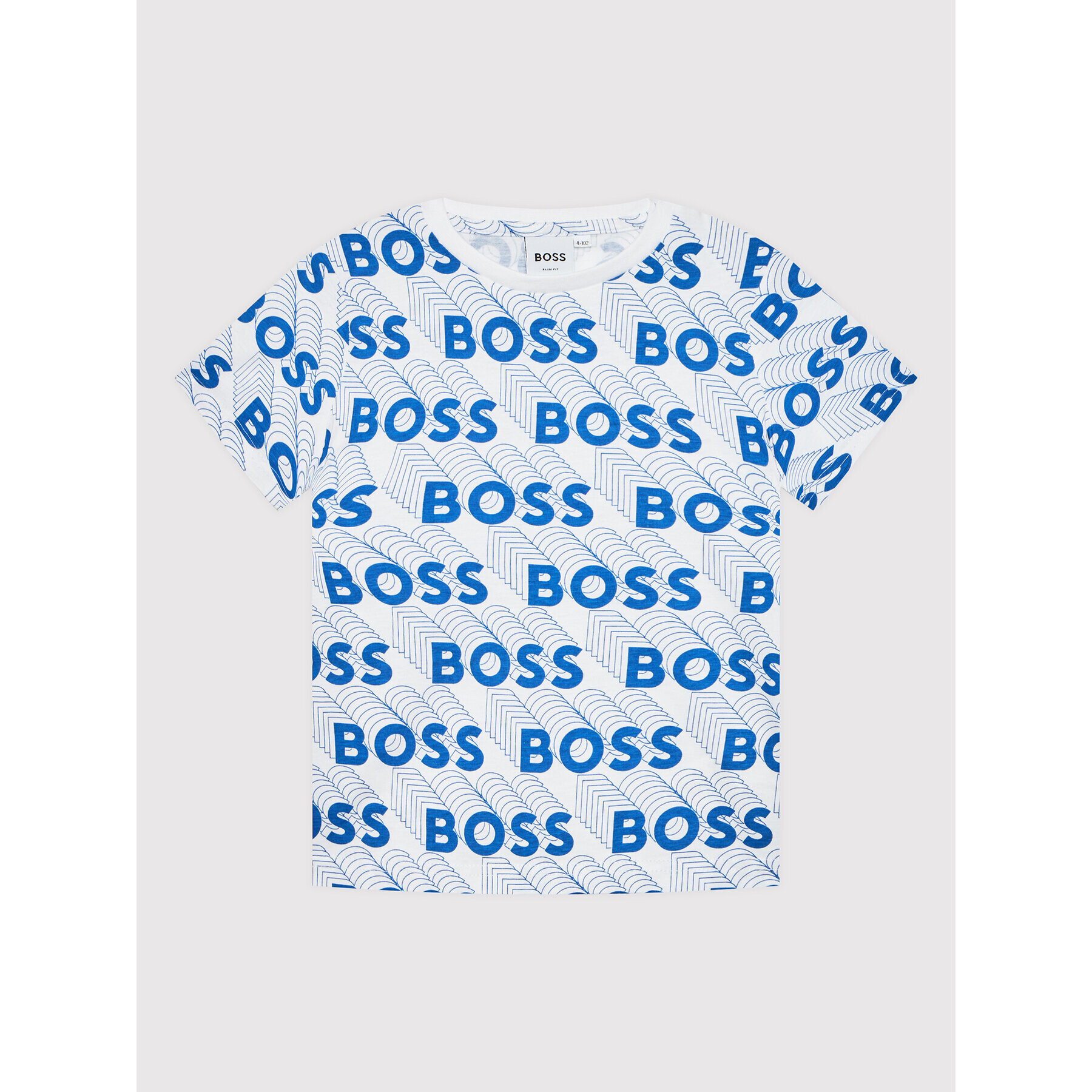 Boss Tricou J25N55 D Alb Slim Fit - Pled.ro