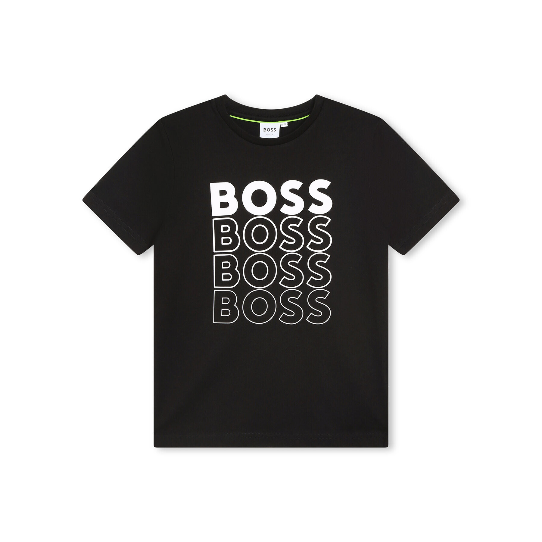 Boss Tricou J25O05 S Negru Regular Fit - Pled.ro