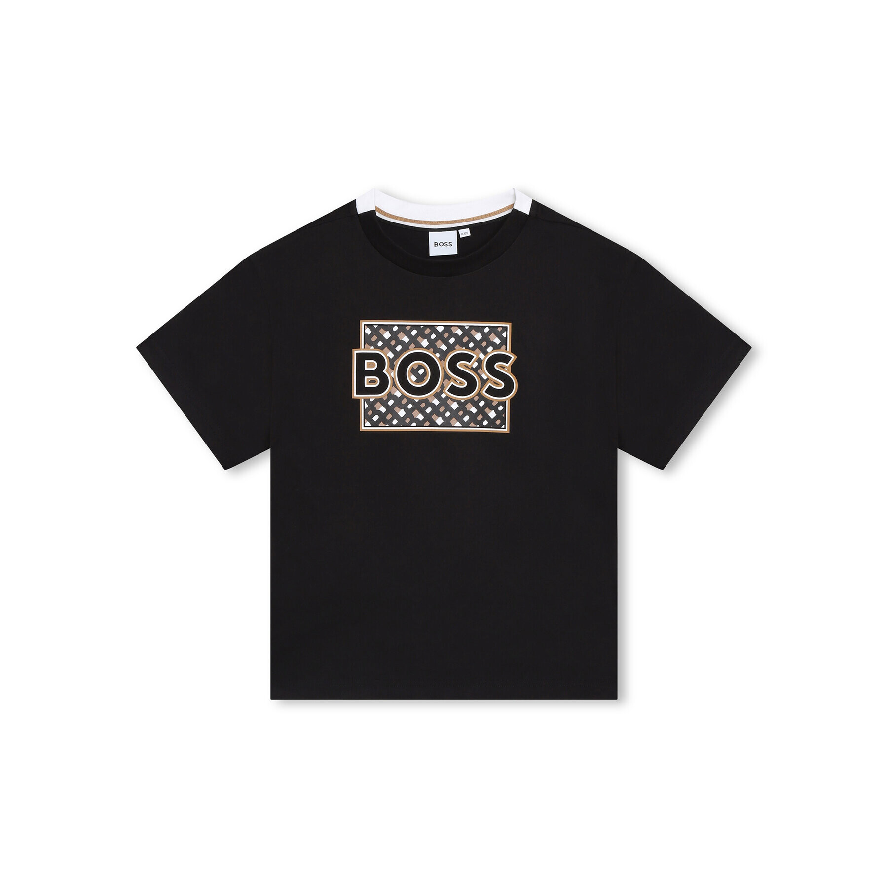 Boss Tricou J25O14 D Negru Regular Fit - Pled.ro