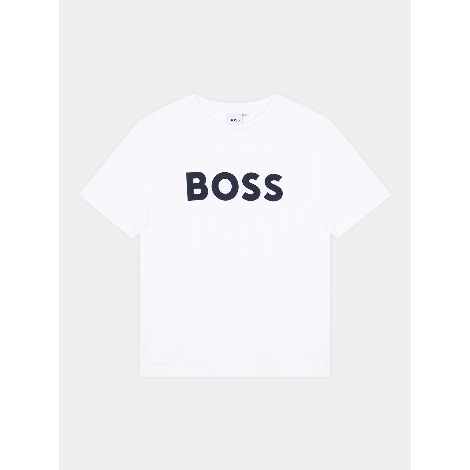 Boss Tricou J25P24 D Alb Regular Fit - Pled.ro