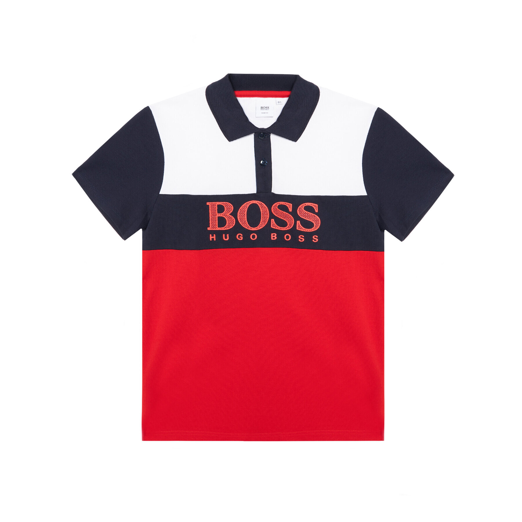 Boss Tricou polo J25L25 D Roșu Slim Fit - Pled.ro