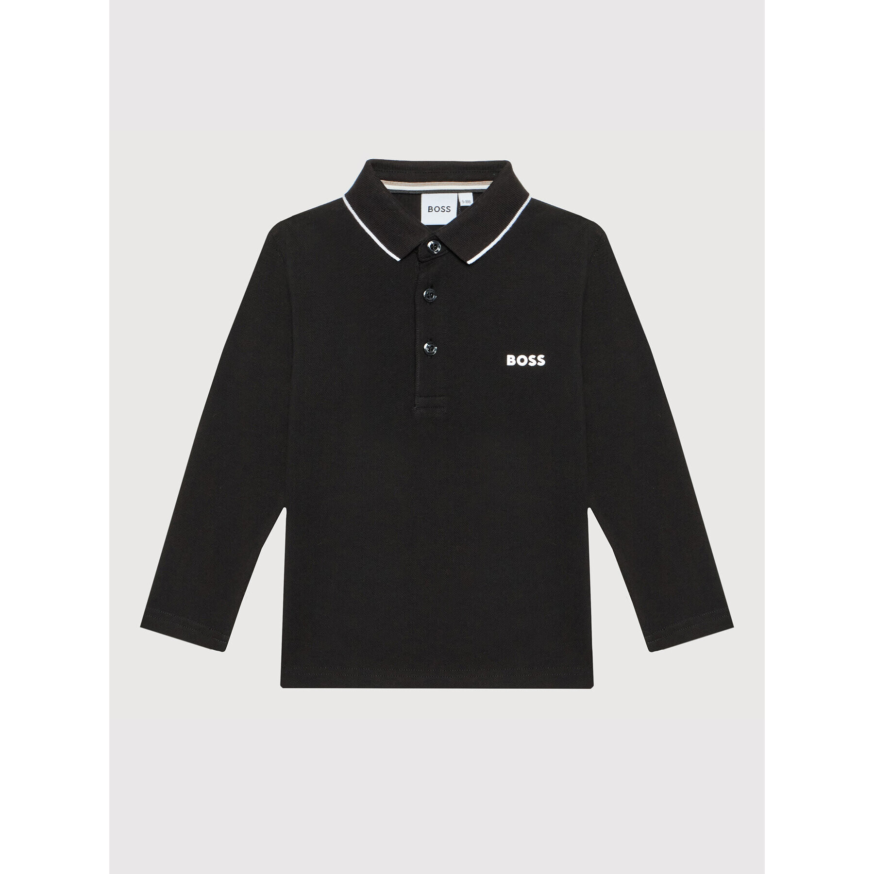 Boss Tricou polo J25M34 S Negru Regular Fit - Pled.ro