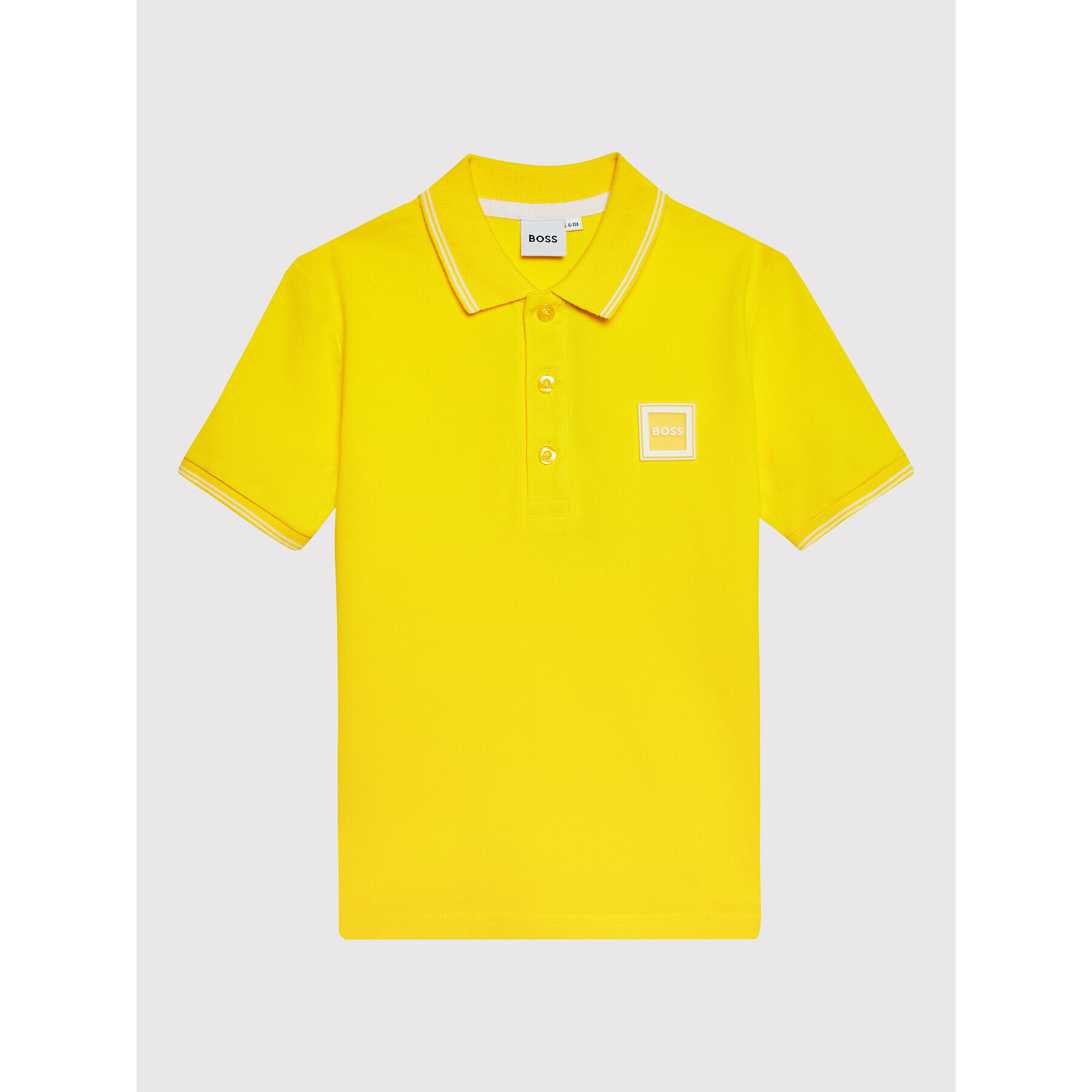 Boss Tricou polo J25N50 D Galben Regular Fit - Pled.ro