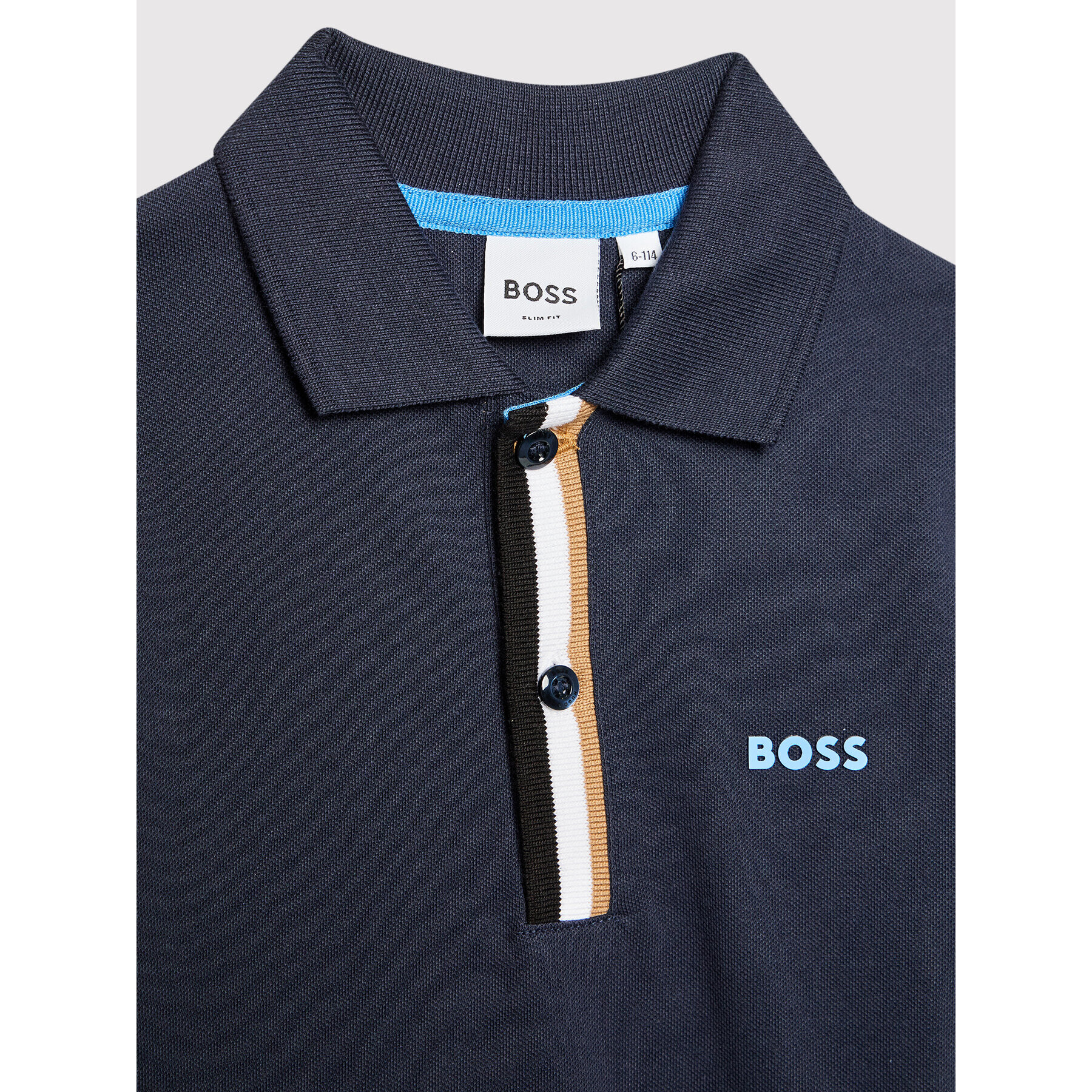 Boss Tricou polo J25N51 S Bleumarin Slim Fit - Pled.ro