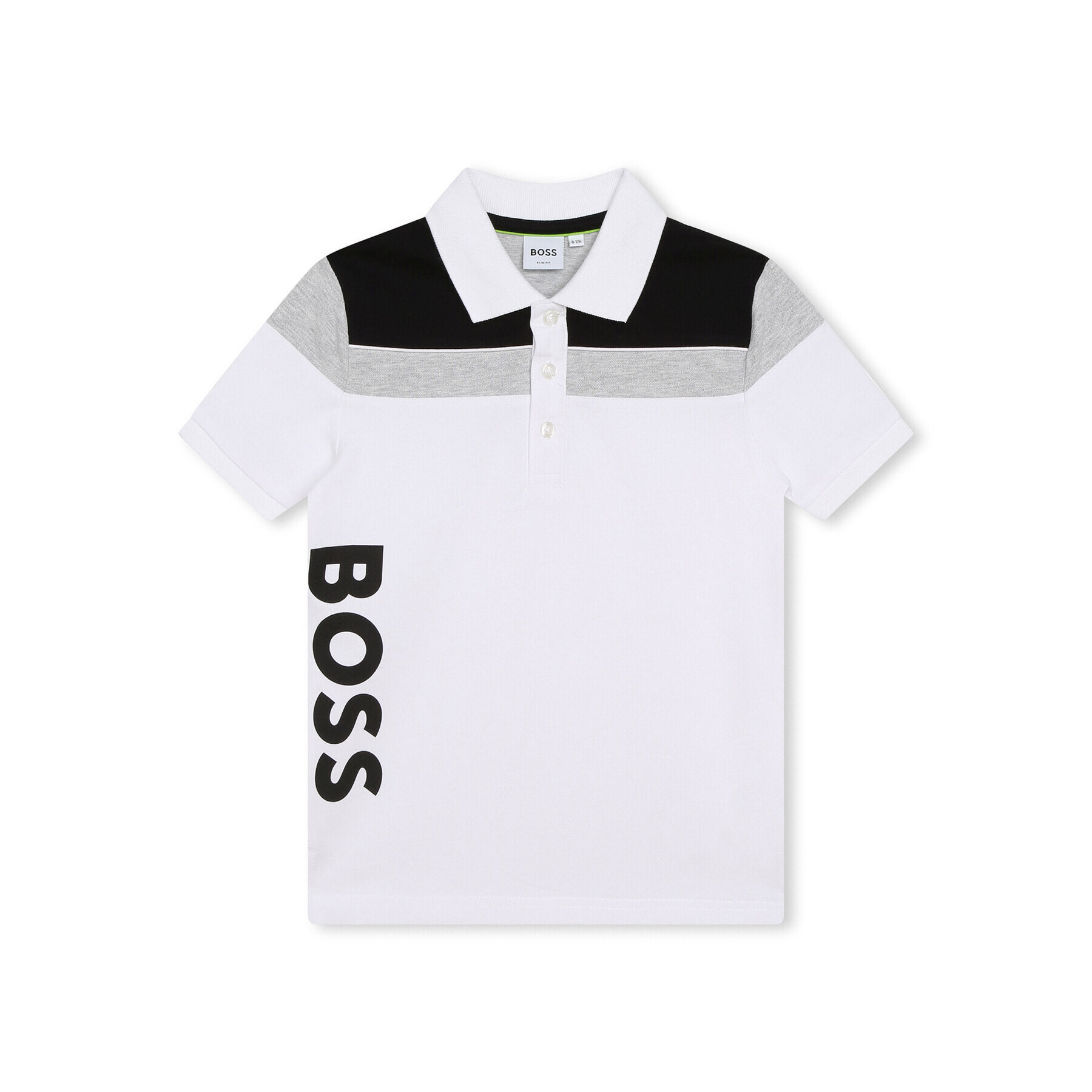 Boss Tricou polo J25O32 D Alb Regular Fit - Pled.ro