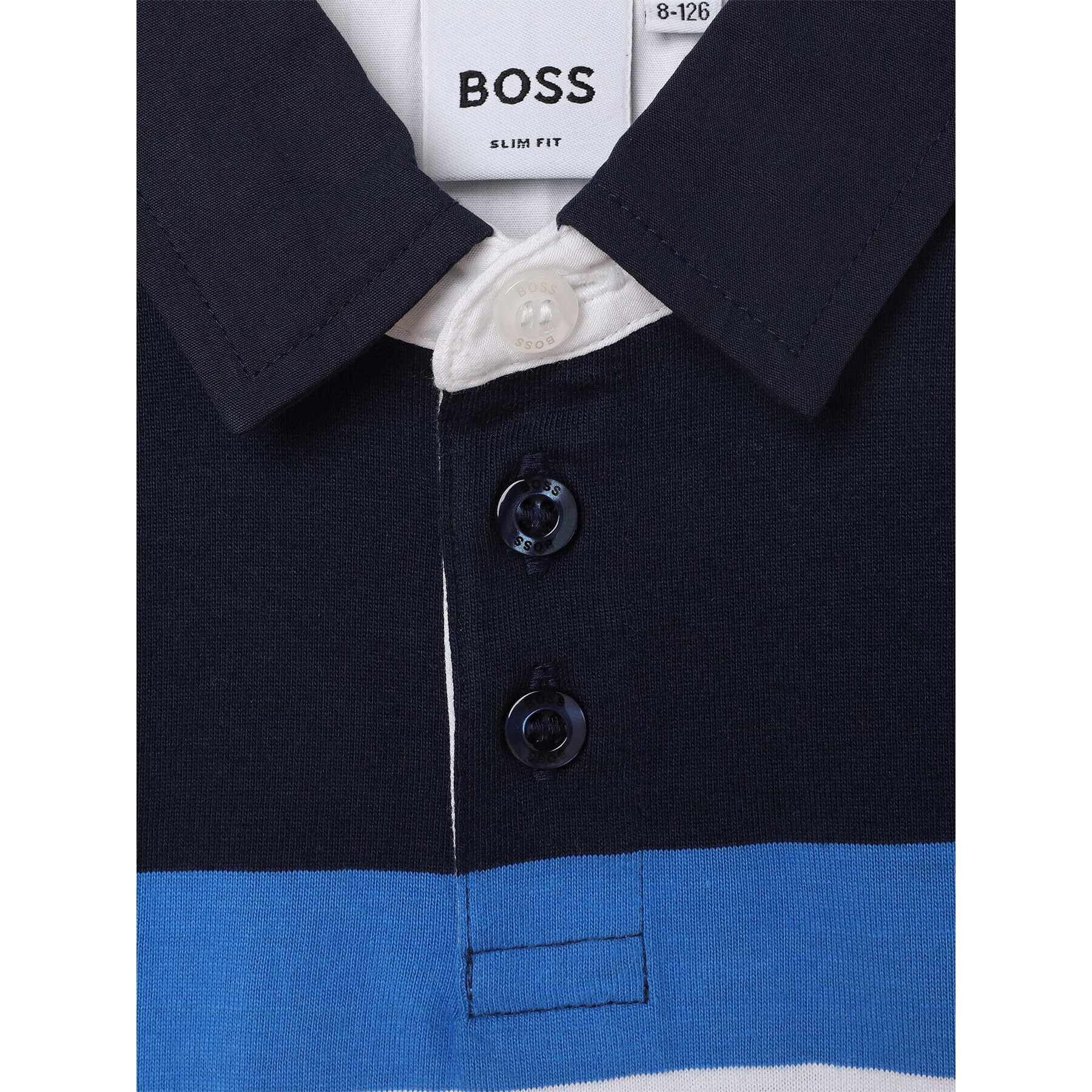 Boss Tricou polo J25O96 D Bleumarin Regular Fit - Pled.ro