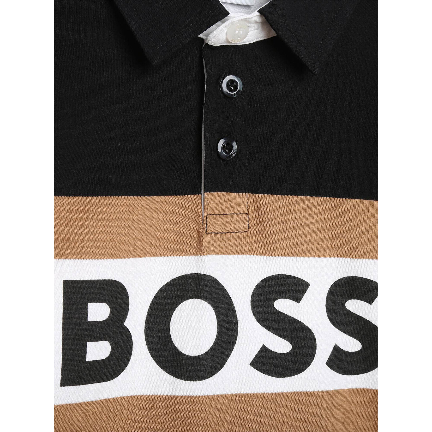 Boss Tricou polo J25O96 D Negru Regular Fit - Pled.ro