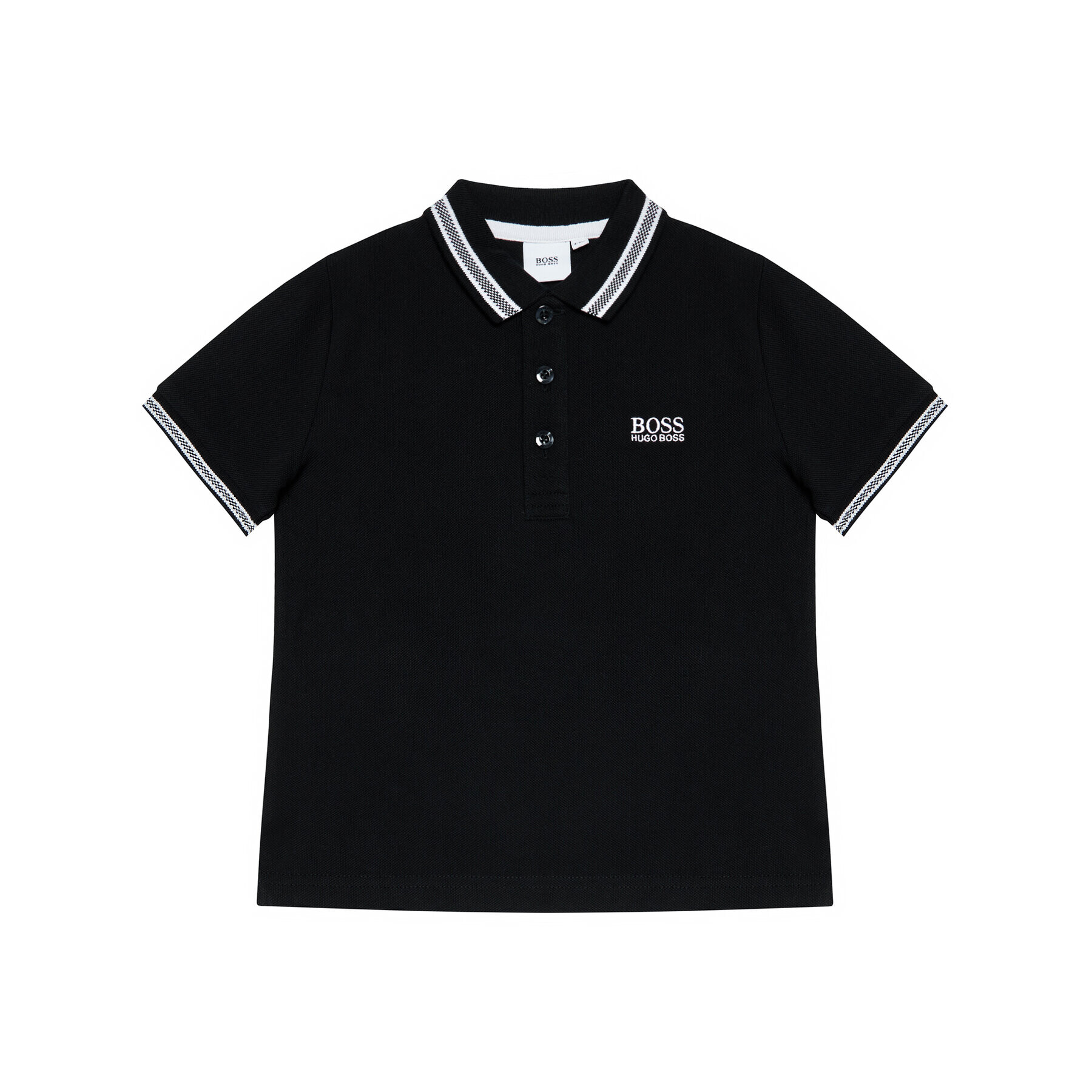 Boss Tricou polo J25P12 D Negru Regular Fit - Pled.ro