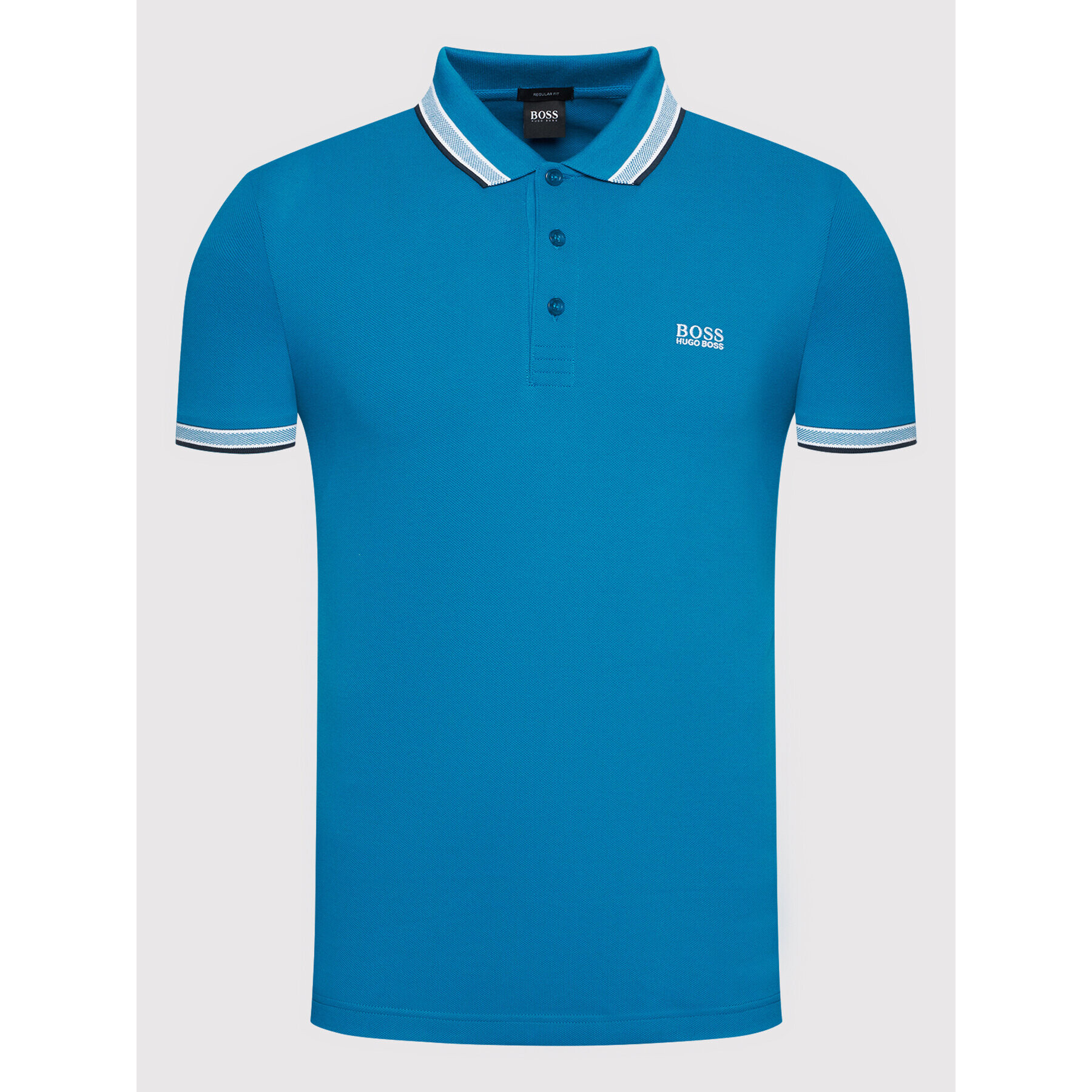 Boss Tricou polo Paddy 50398302 Albastru Regular Fit - Pled.ro