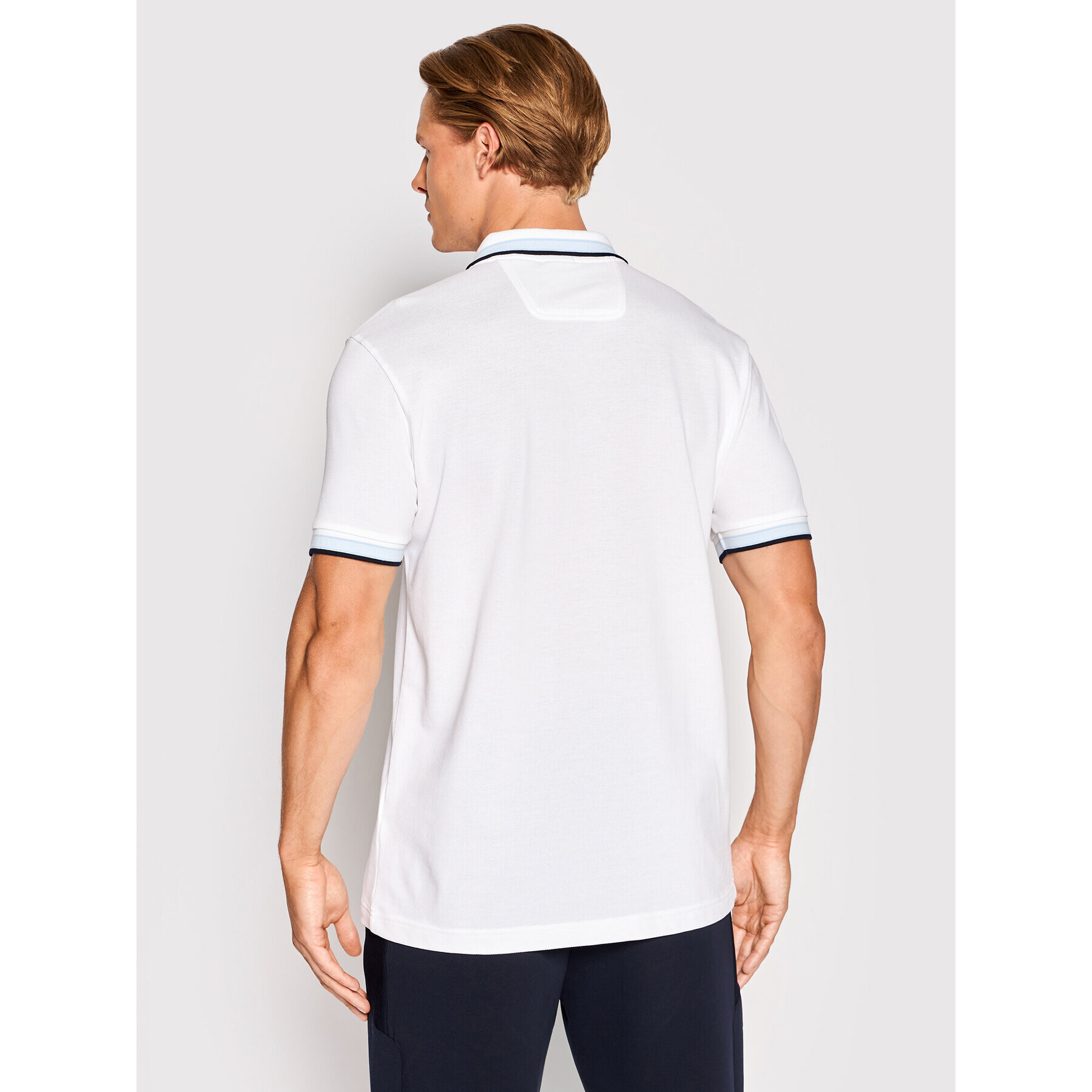 Boss Tricou polo Paddy 50468983 Alb Regular Fit - Pled.ro