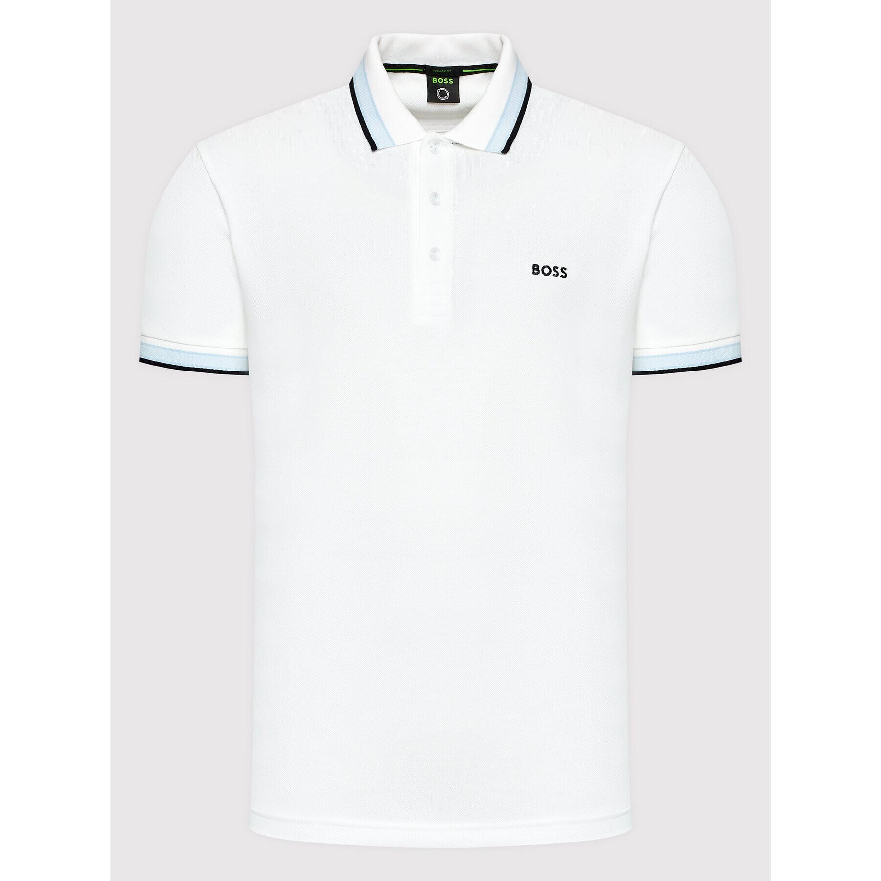 Boss Tricou polo Paddy 50468983 Alb Regular Fit - Pled.ro