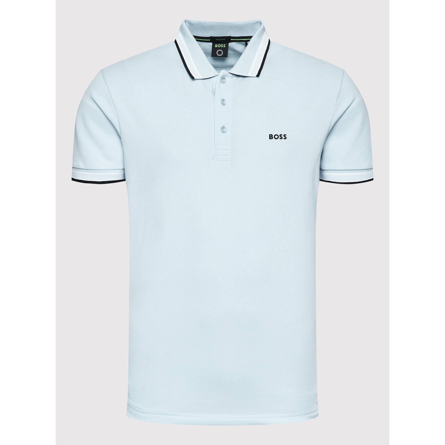 Boss Tricou polo Paddy 50468983 Albastru Regular Fit - Pled.ro