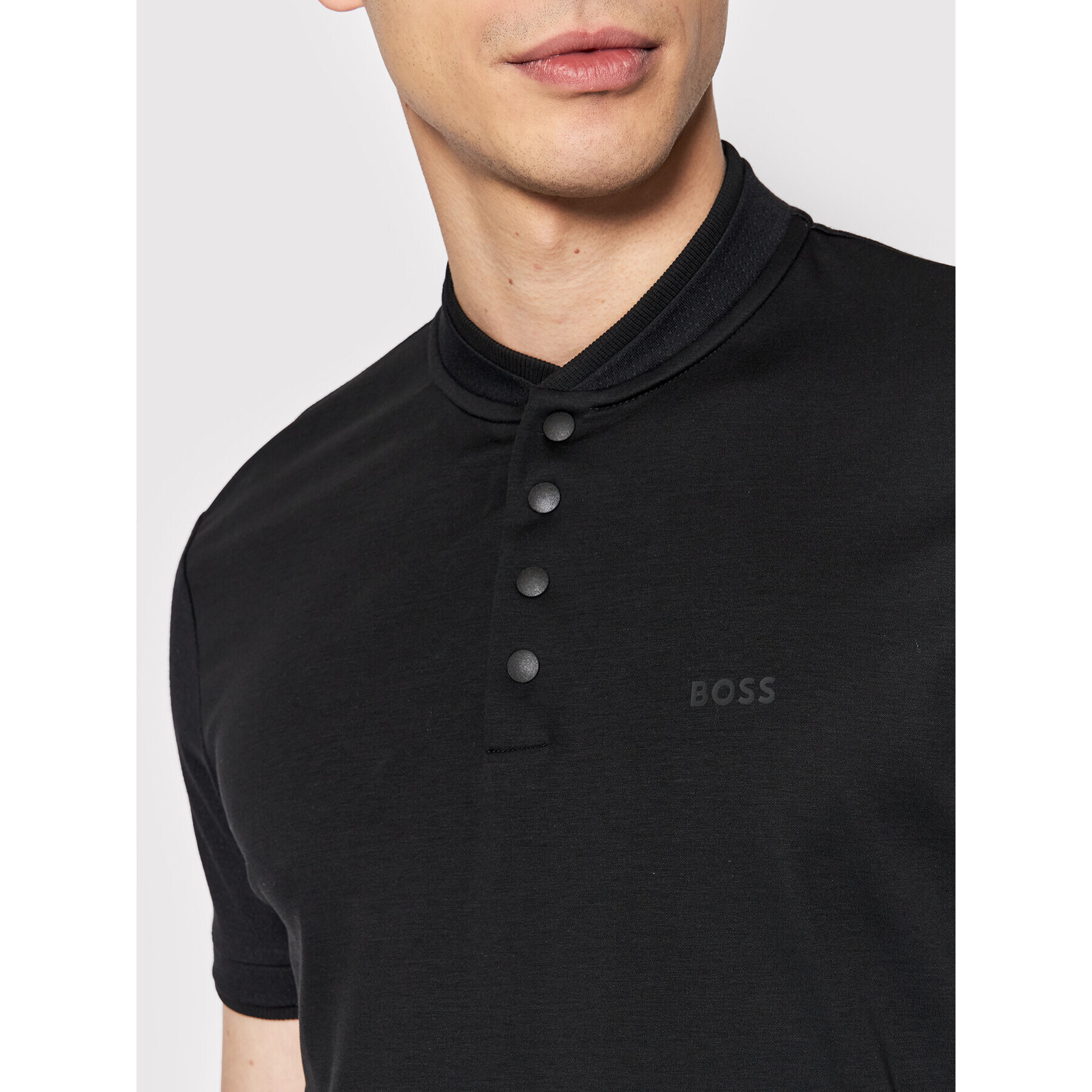 Boss Tricou polo Paddy 7 50473838 Negru Regular Fit - Pled.ro