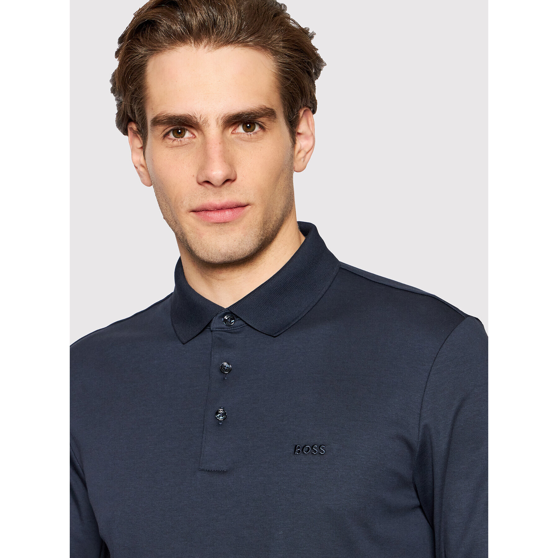 Boss Tricou polo Pado 30 50468392 Bleumarin Regular Fit - Pled.ro